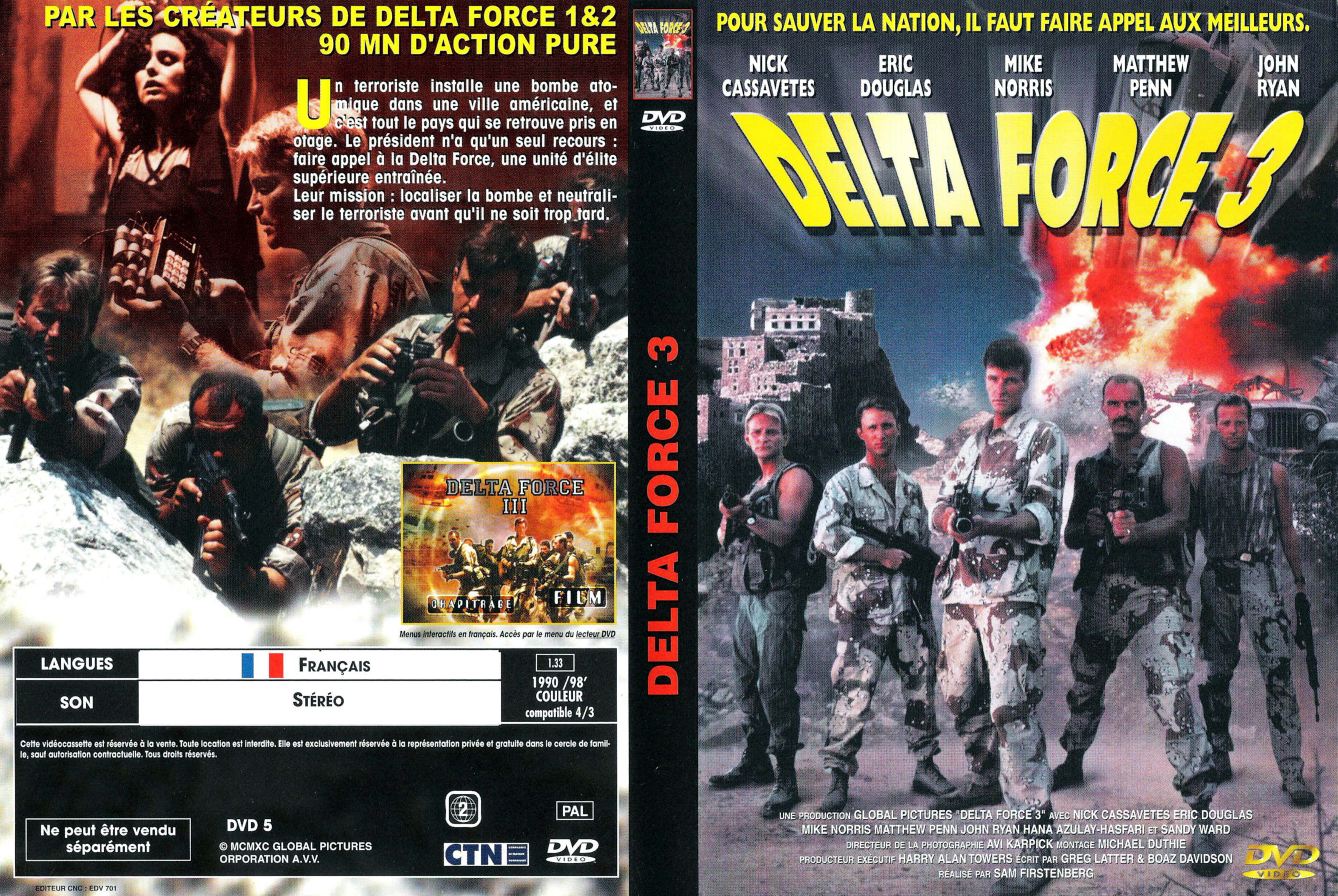 Jaquette DVD Delta force 3 v2