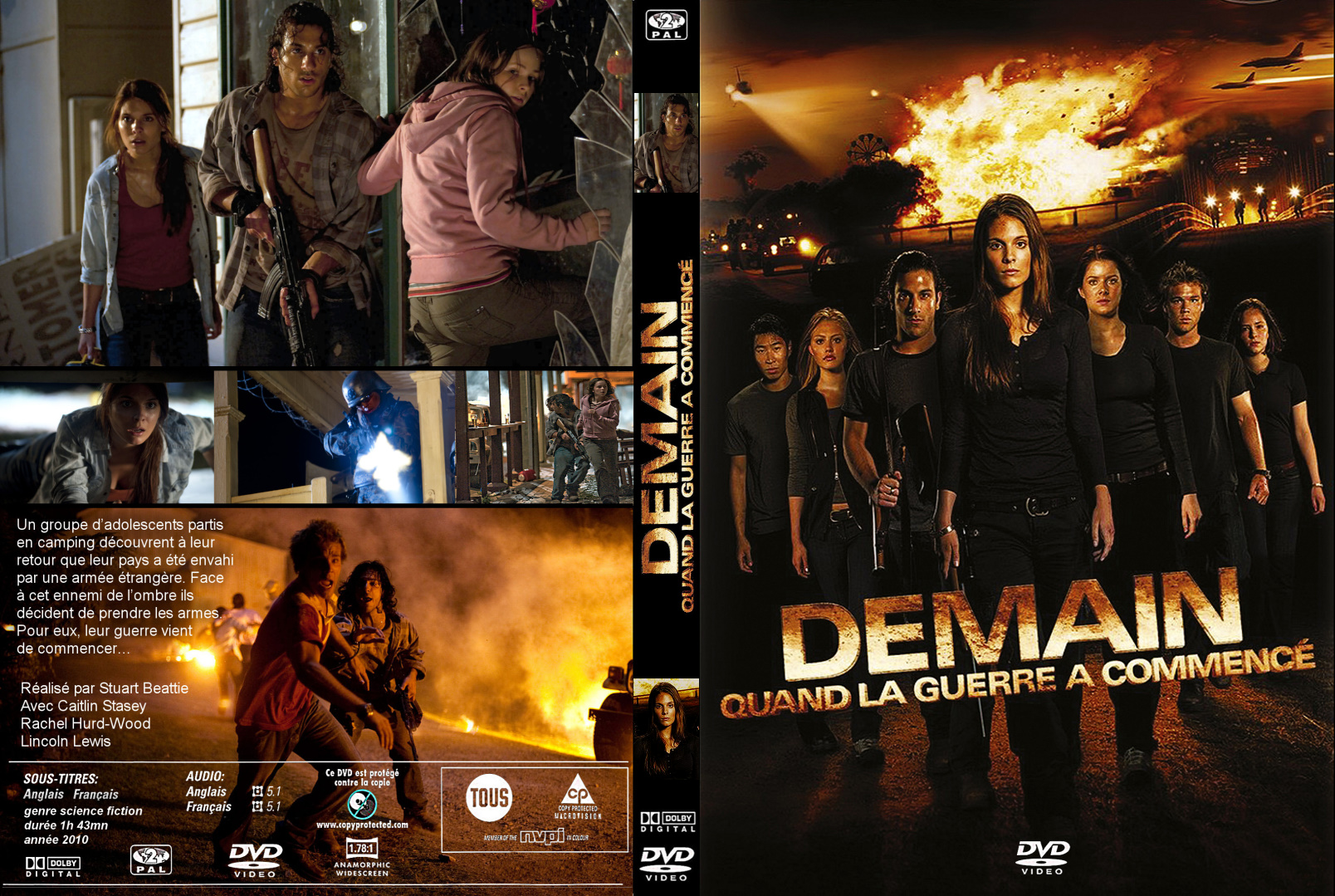 Jaquette DVD Demain, quand la guerre a commenc custom