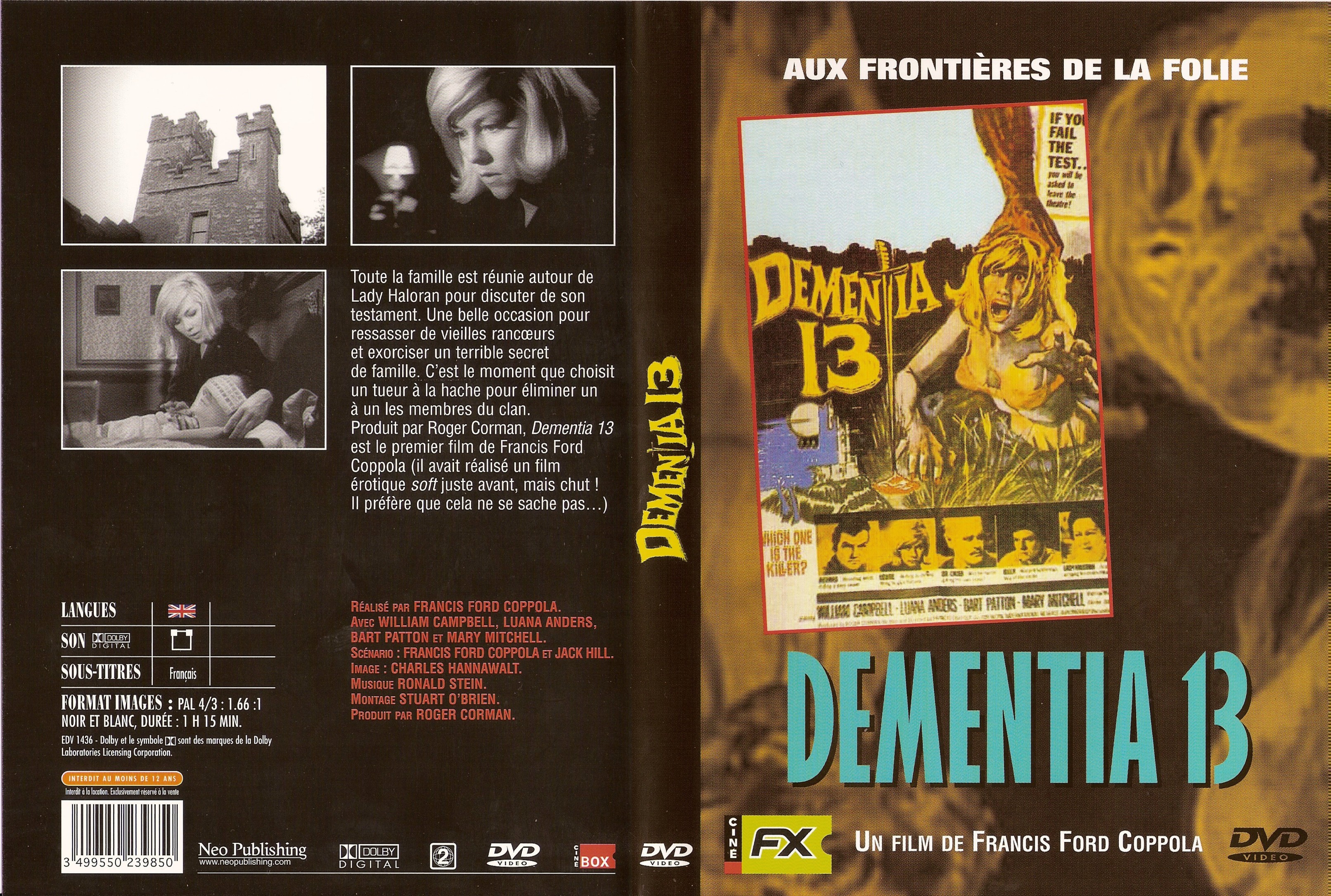 Jaquette DVD Dementia 13