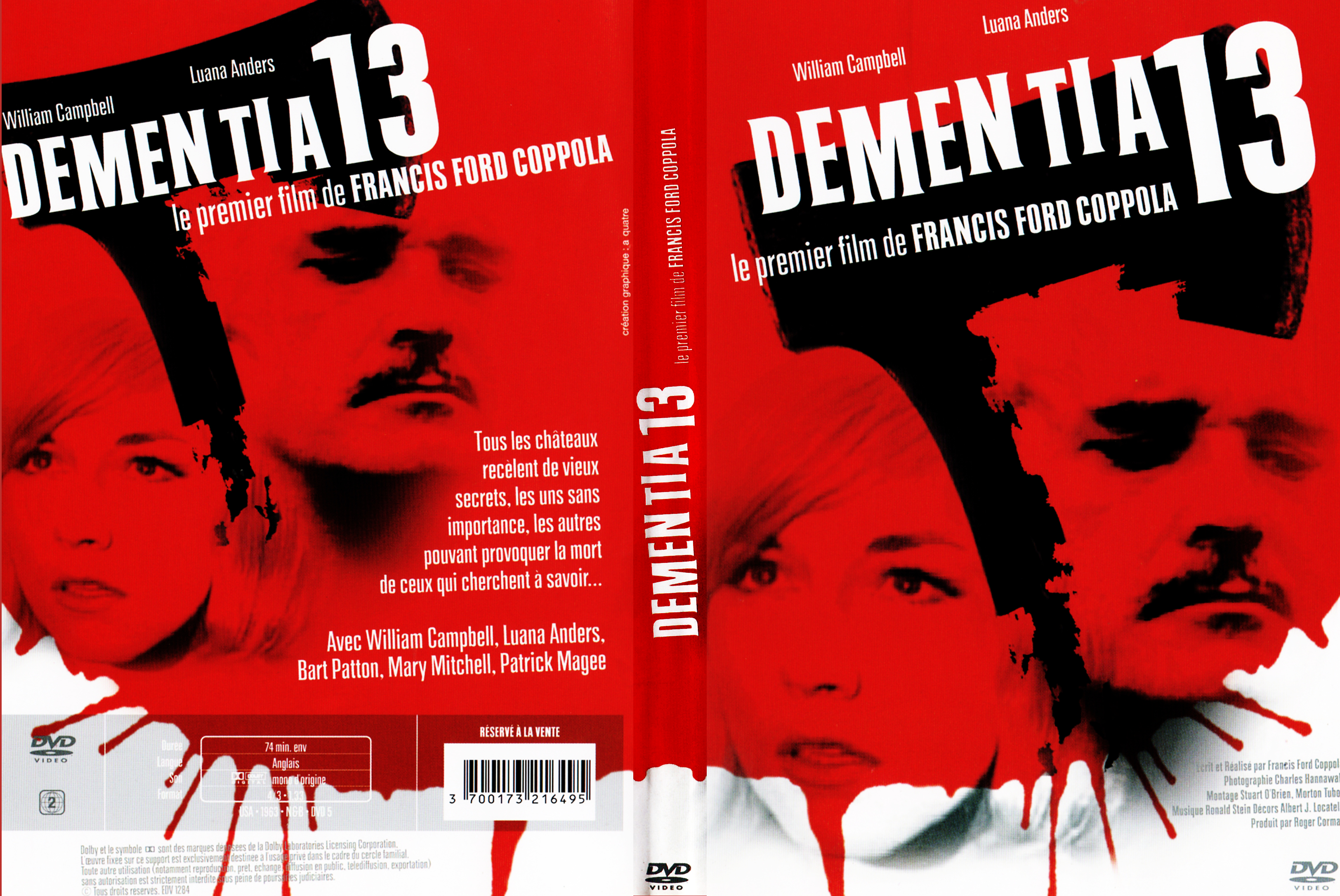 Jaquette DVD Dementia 13 v3