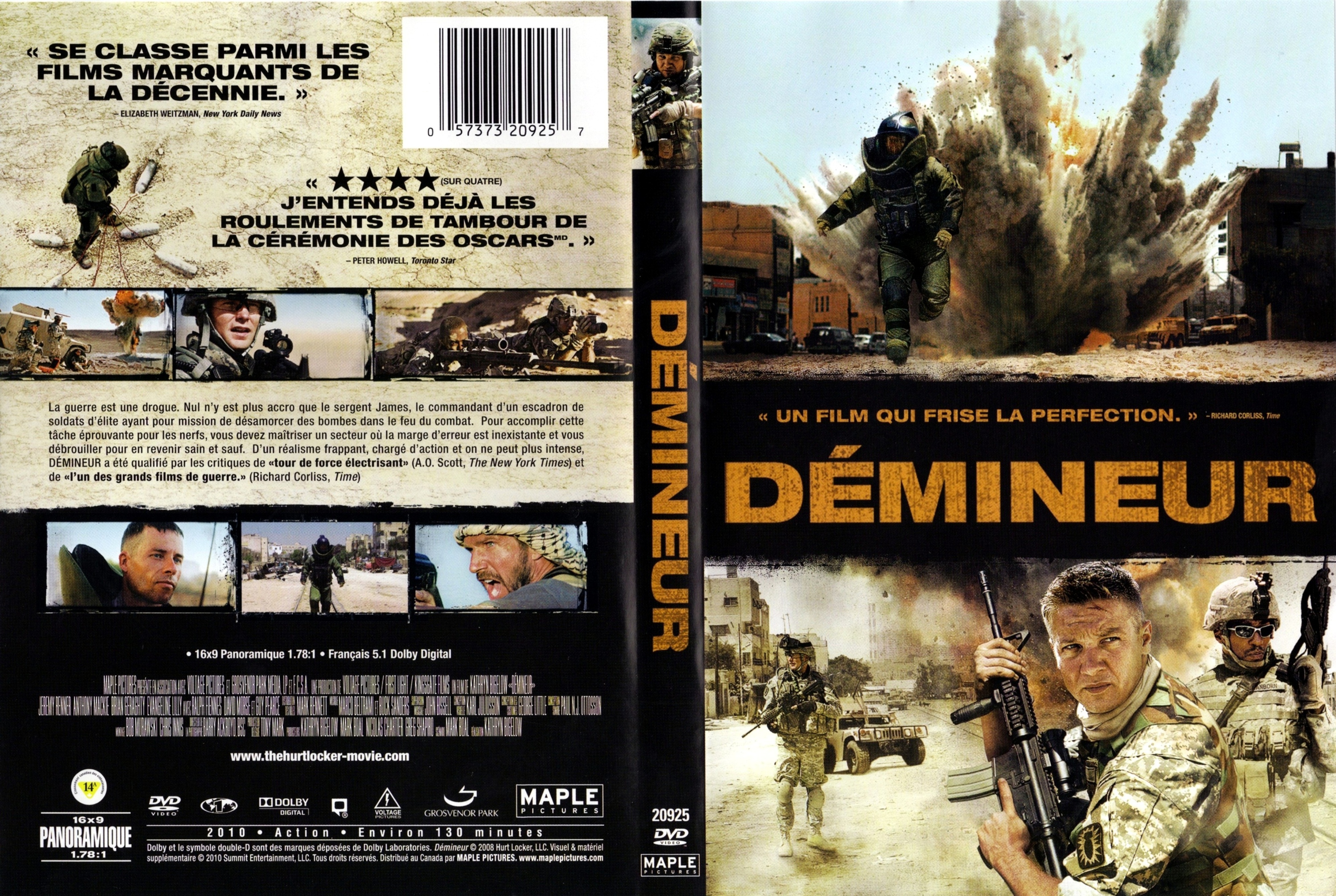 Jaquette DVD Demineur (Canadienne)