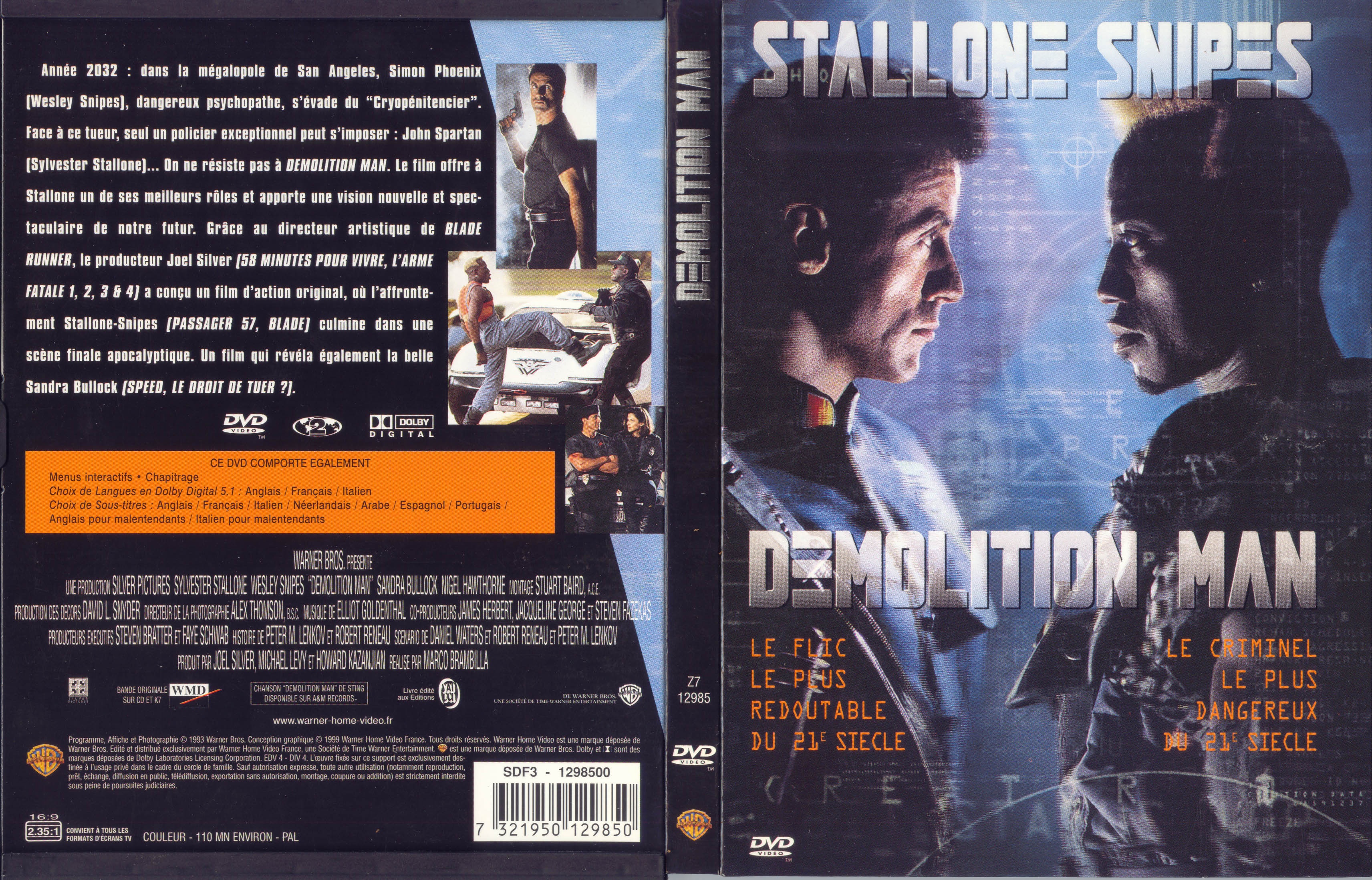 Jaquette DVD Demolition man