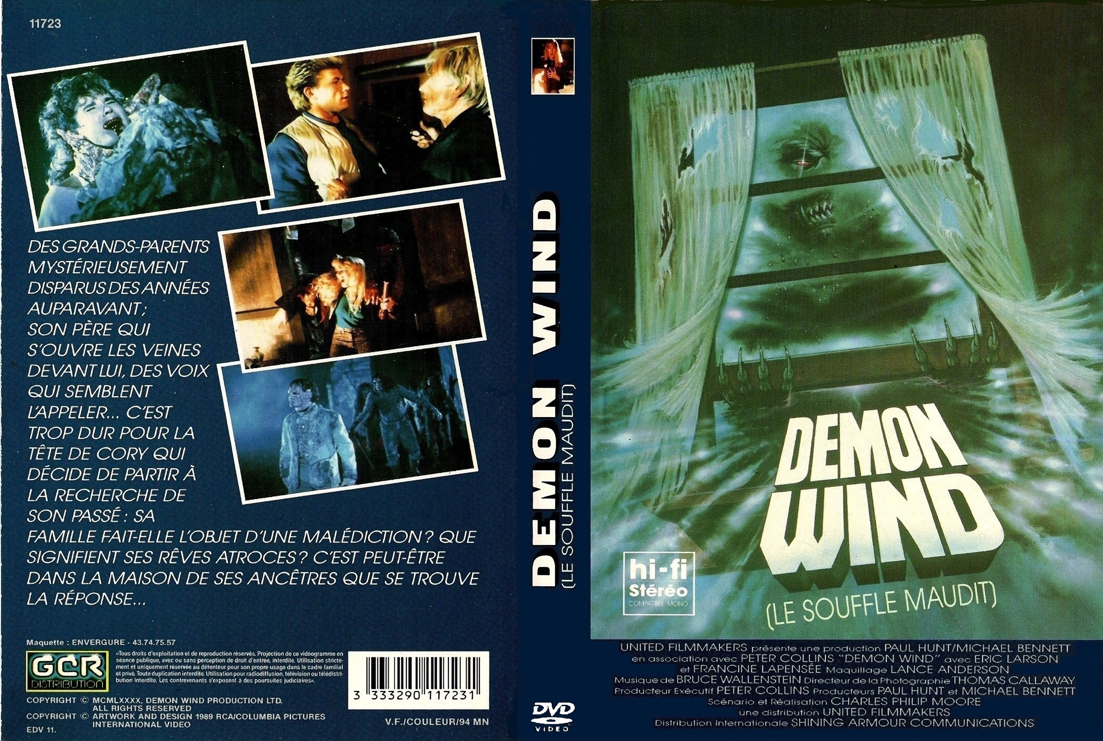 Jaquette DVD Demon Wind custom