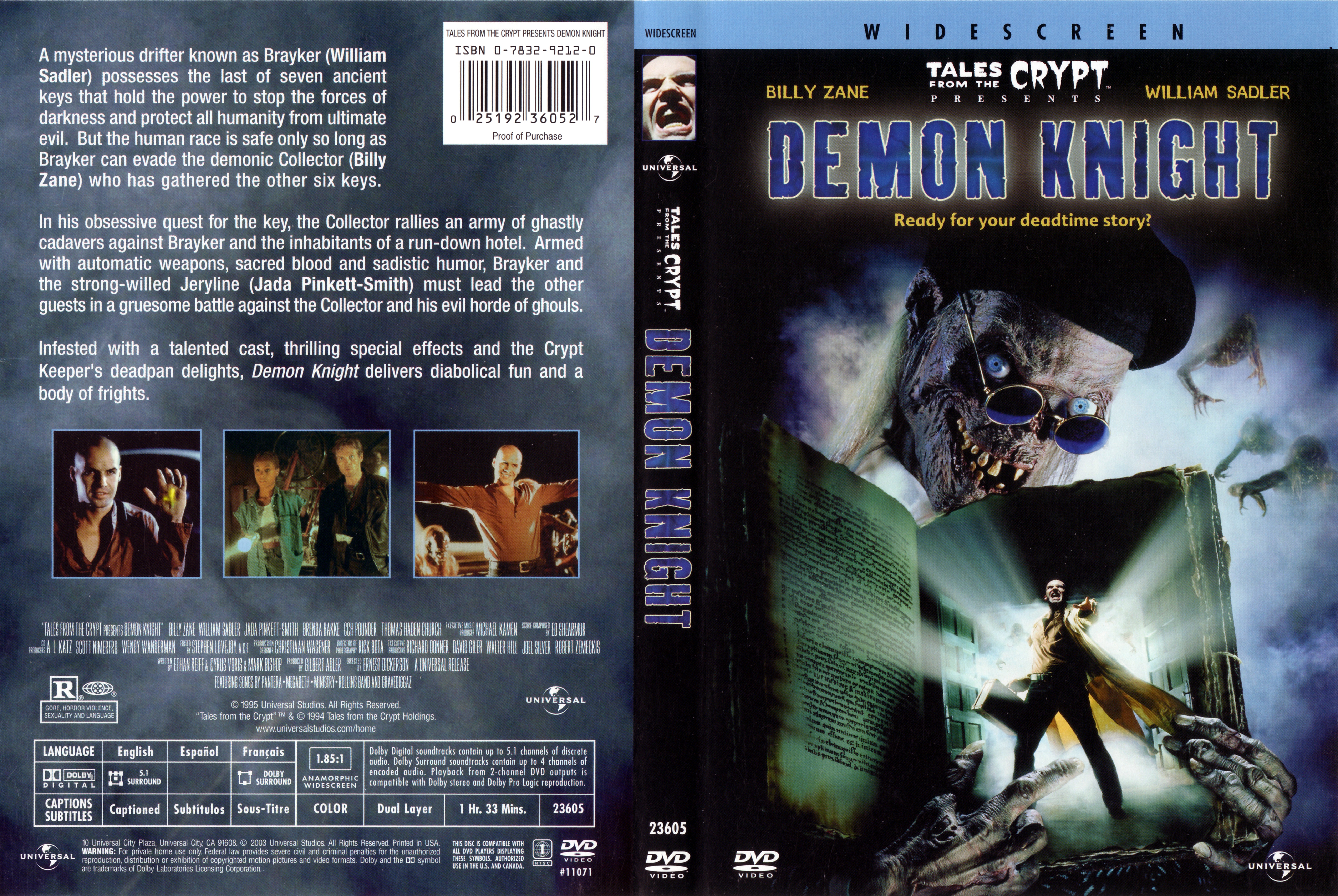 Jaquette DVD Demon knight Zone 1
