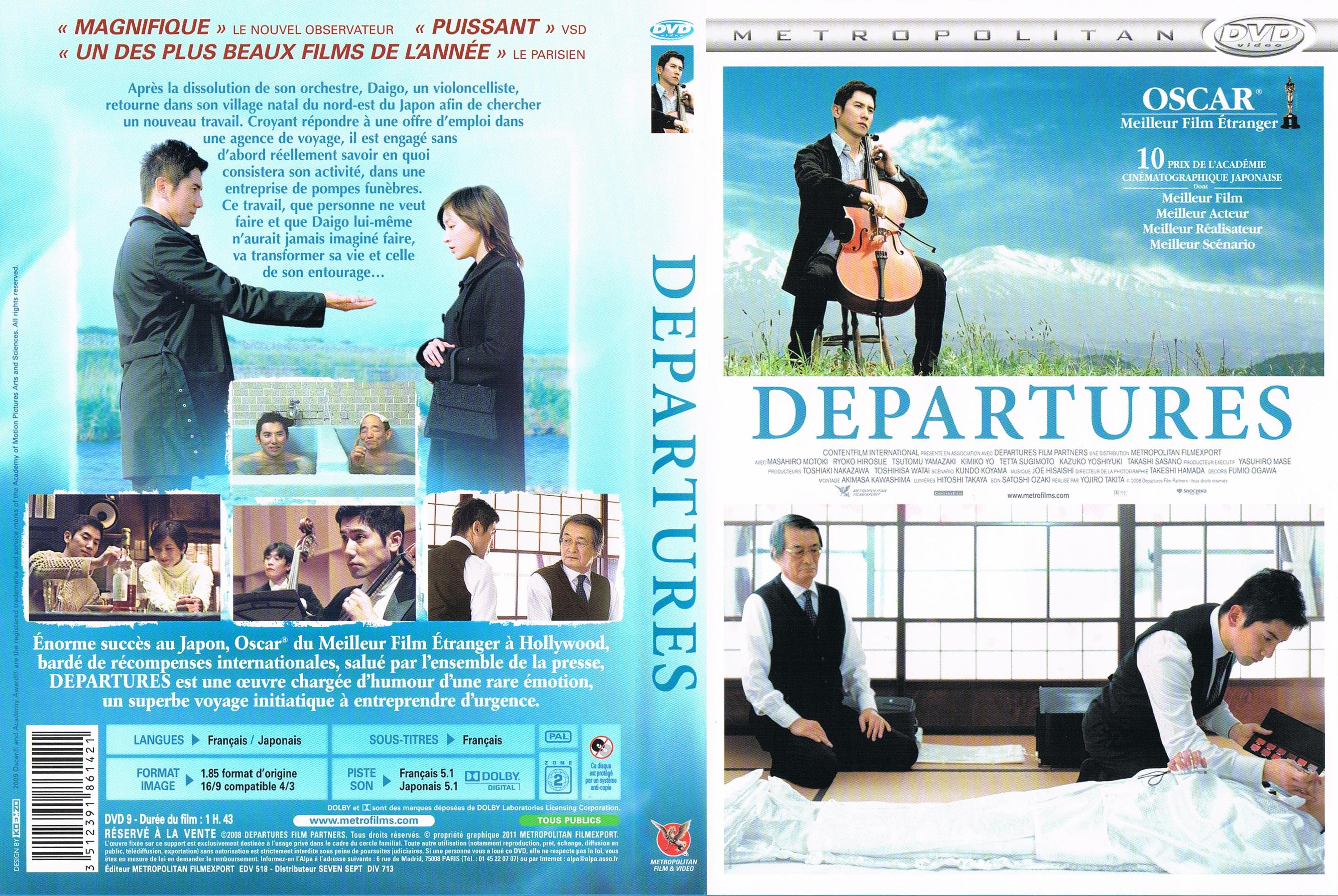 Jaquette DVD Departures