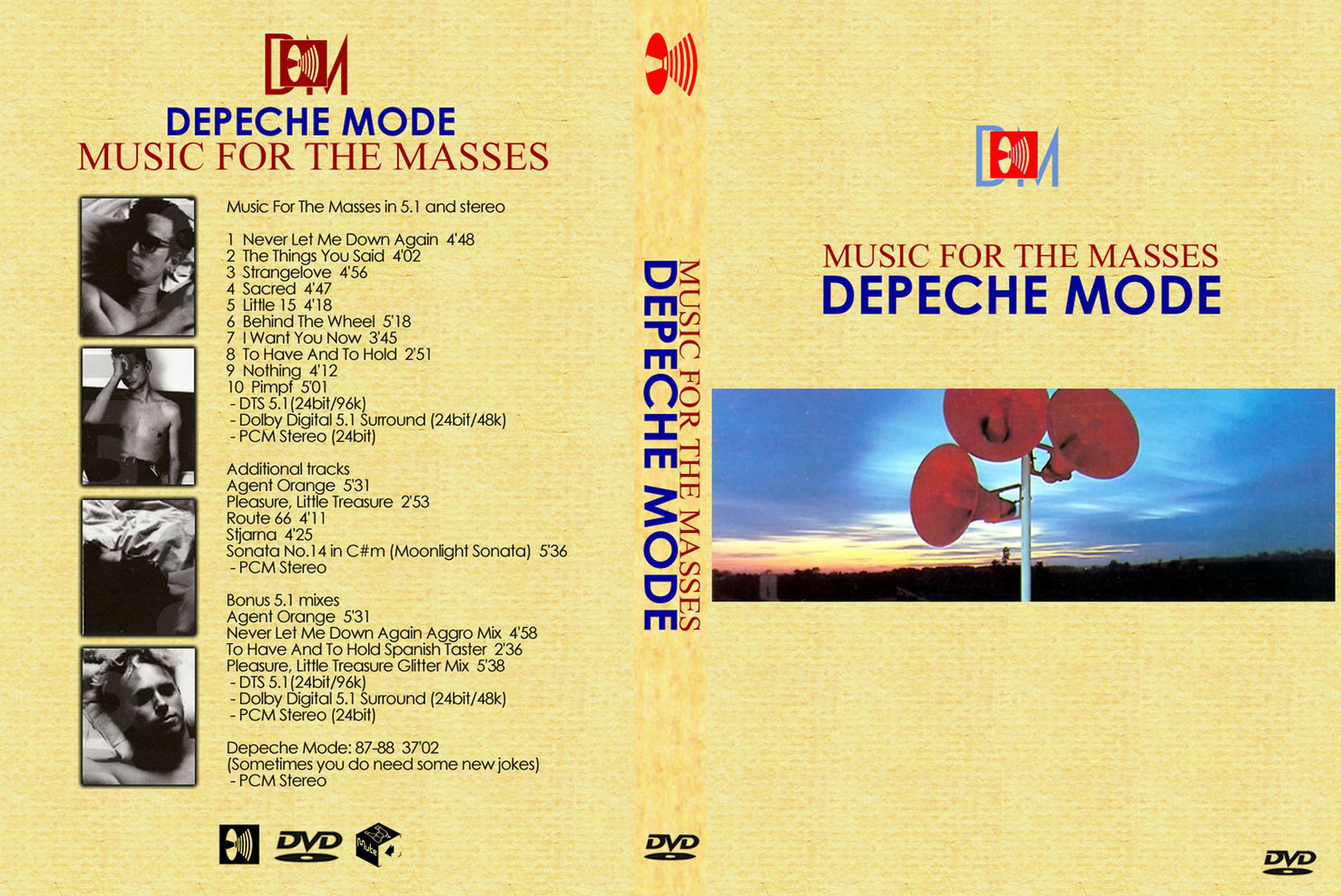 Jaquette DVD Depeche Mode Music for the masses