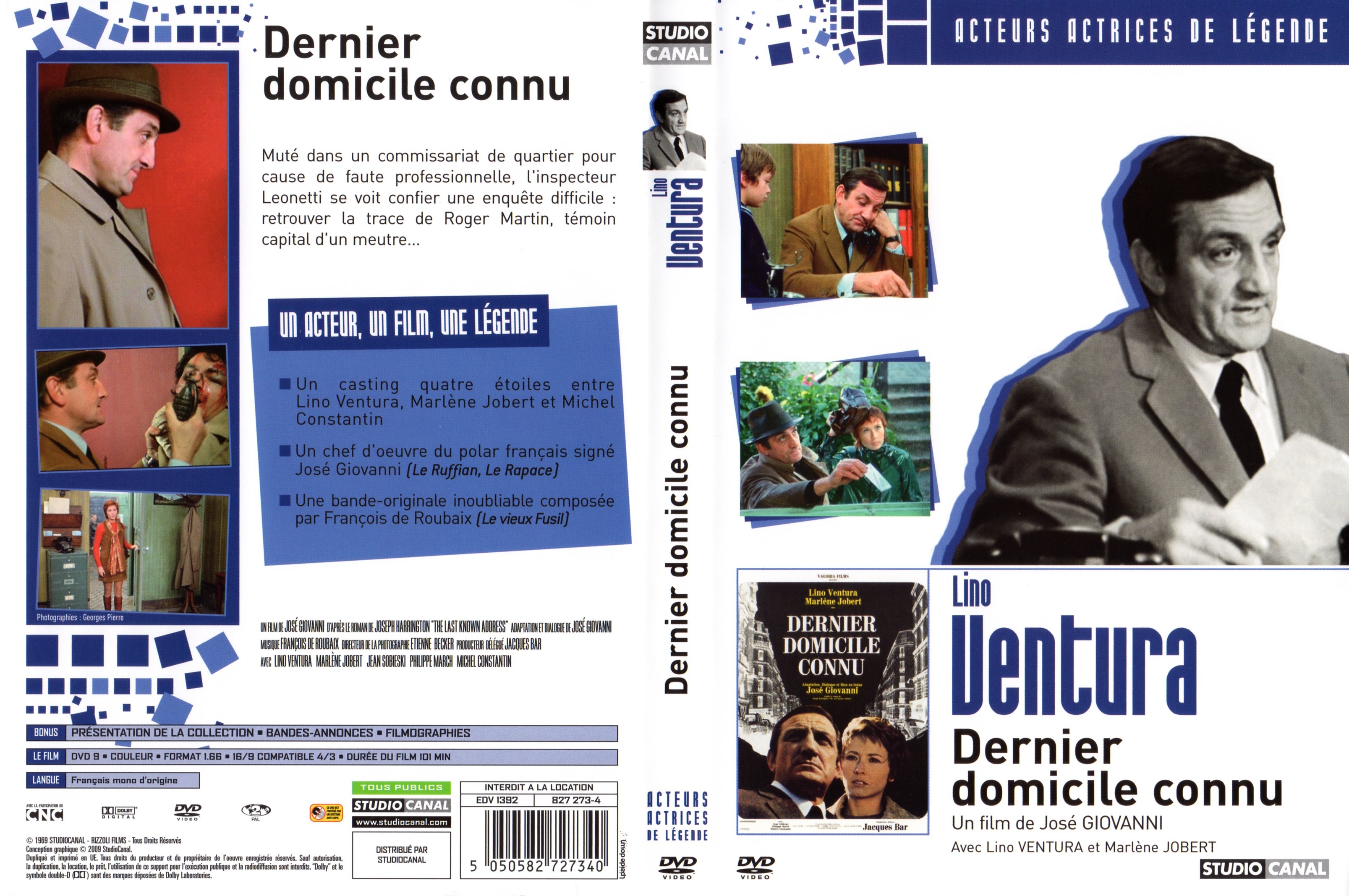 Jaquette DVD Dernier domicile connu v3