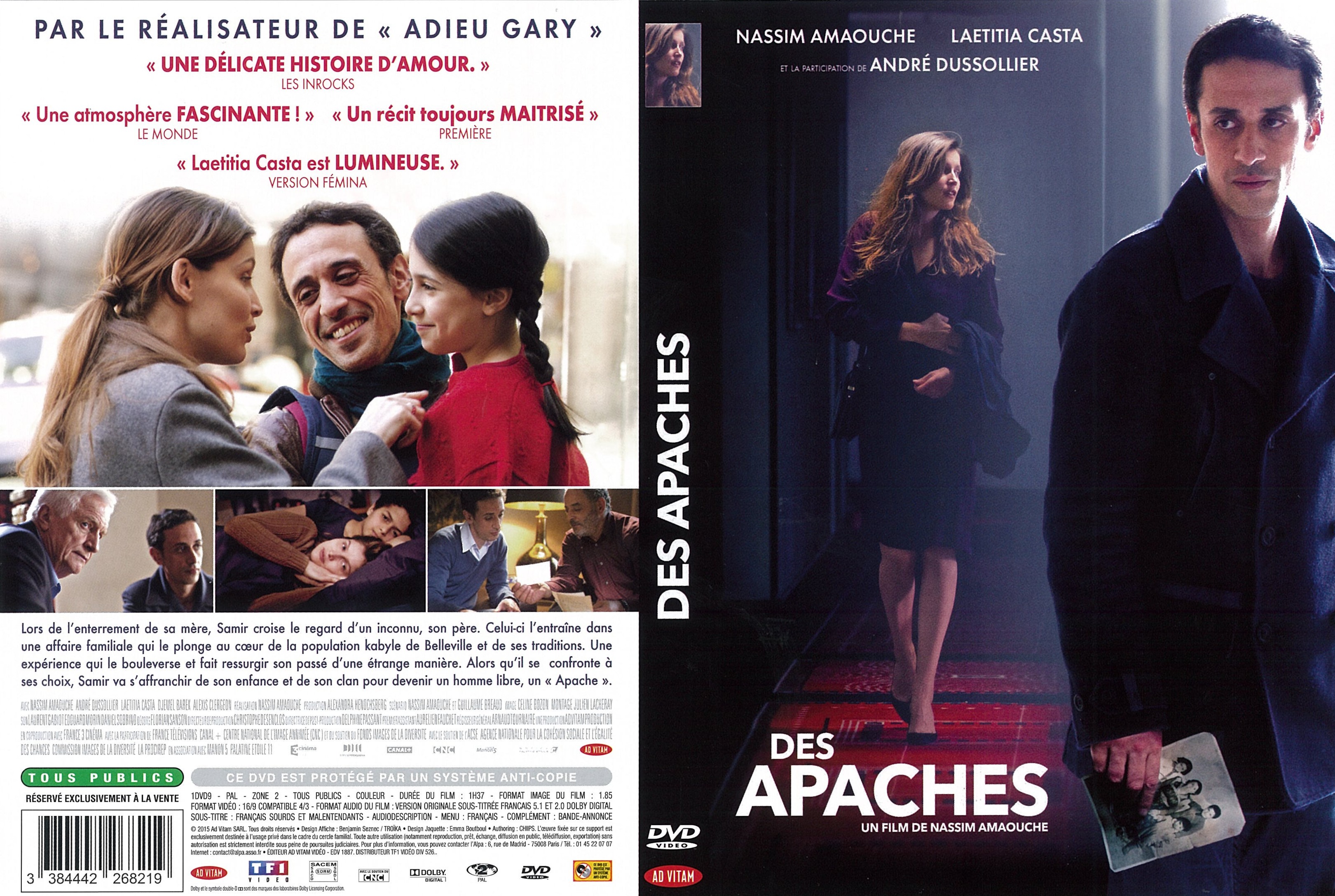 Jaquette DVD Des Apaches