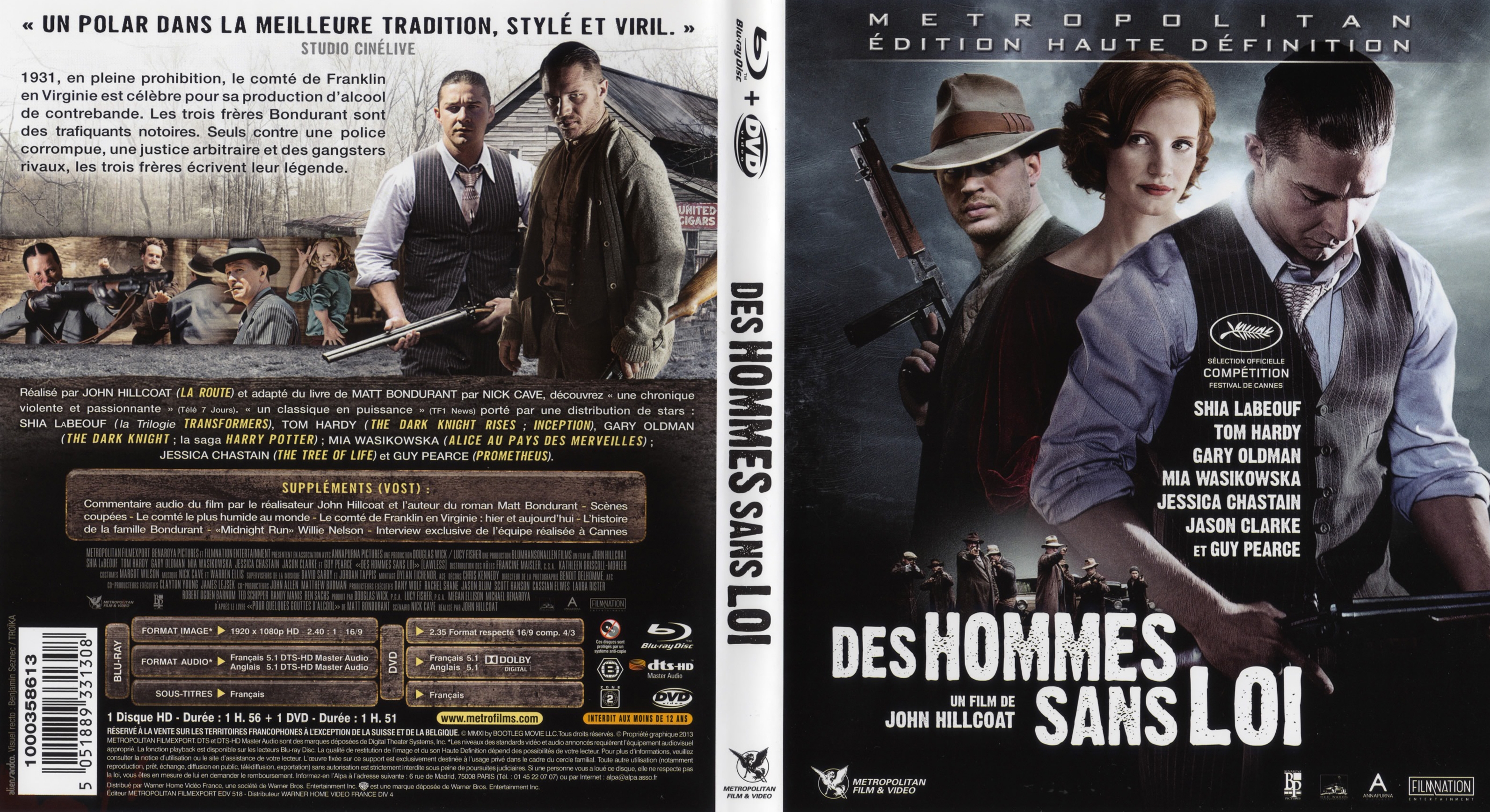 Jaquette DVD Des Hommes Sans Loi (BLU-RAY)
