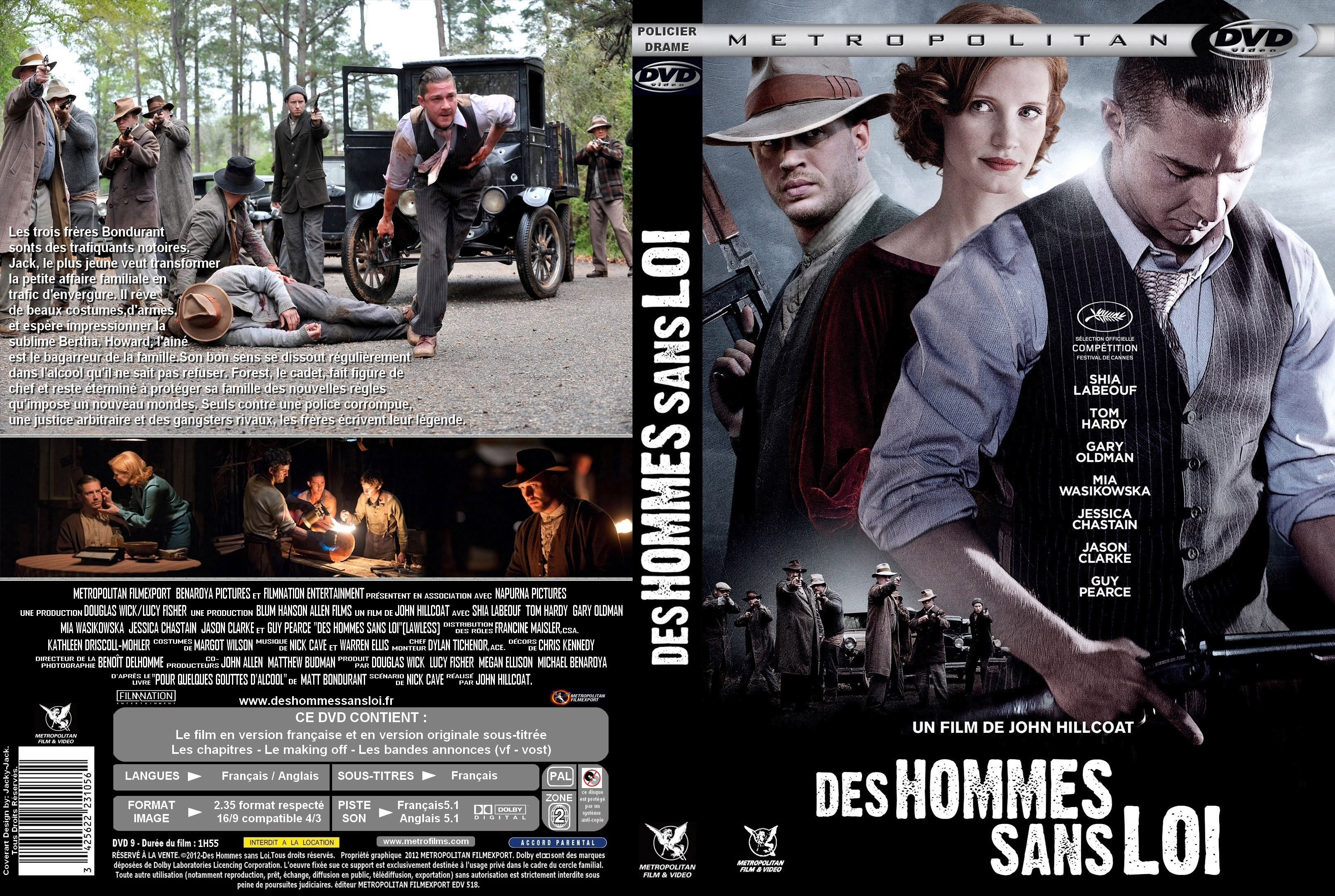 Jaquette DVD Des Hommes sans loi custom