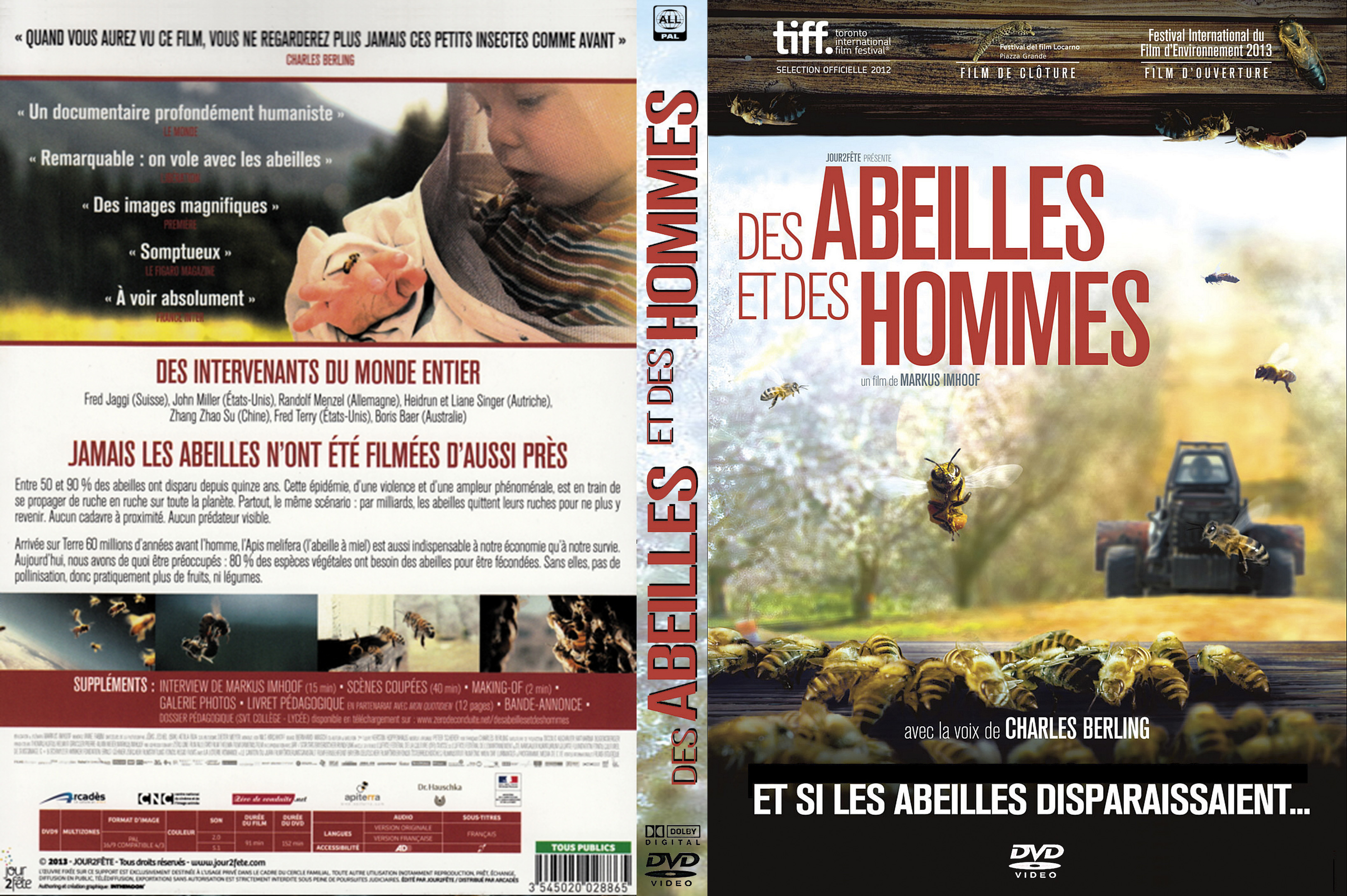 Jaquette DVD Des abeilles et des hommes custom