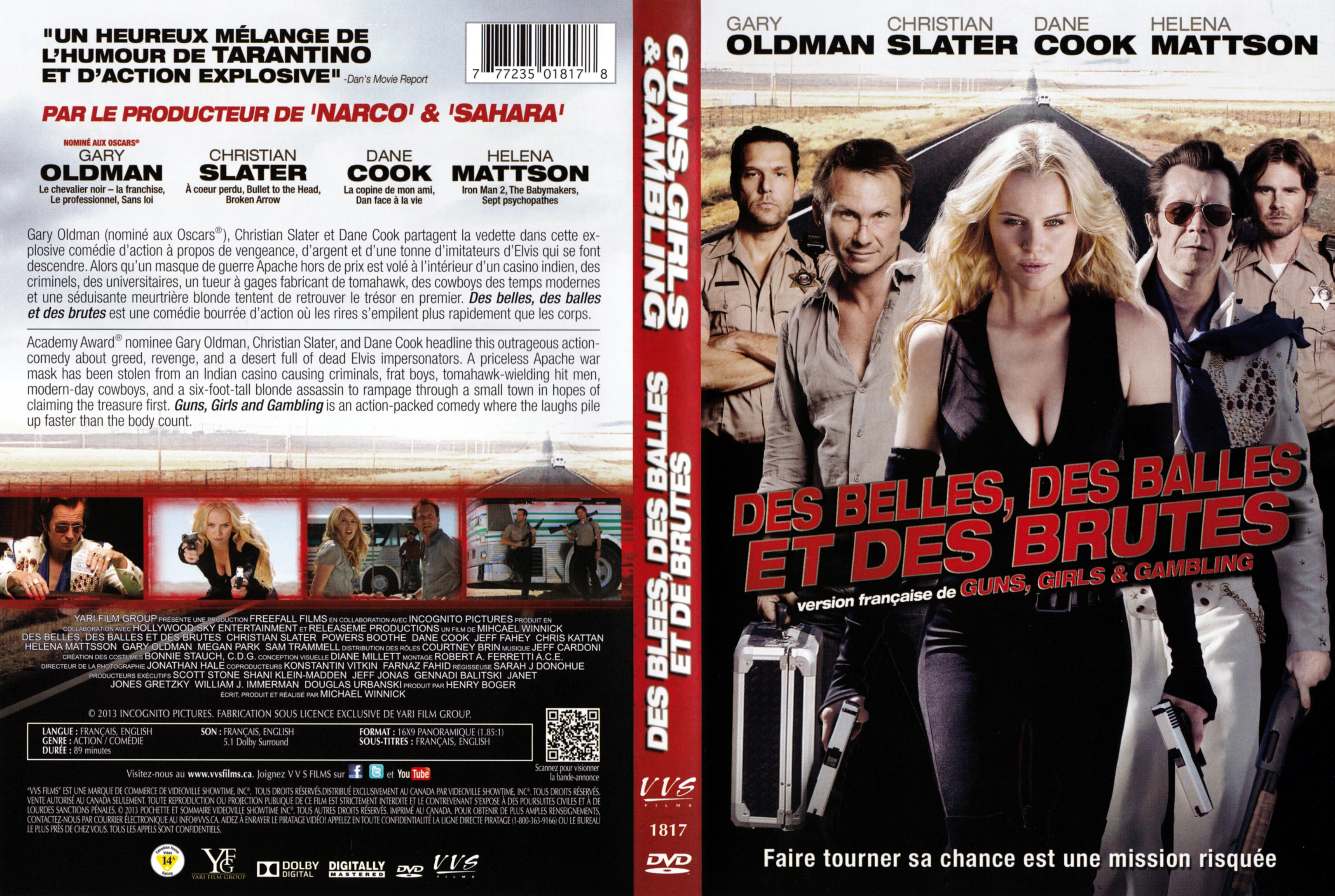 Jaquette DVD Des belles, des balles et des brutes - Guns, girls & gambling (Canadienne)