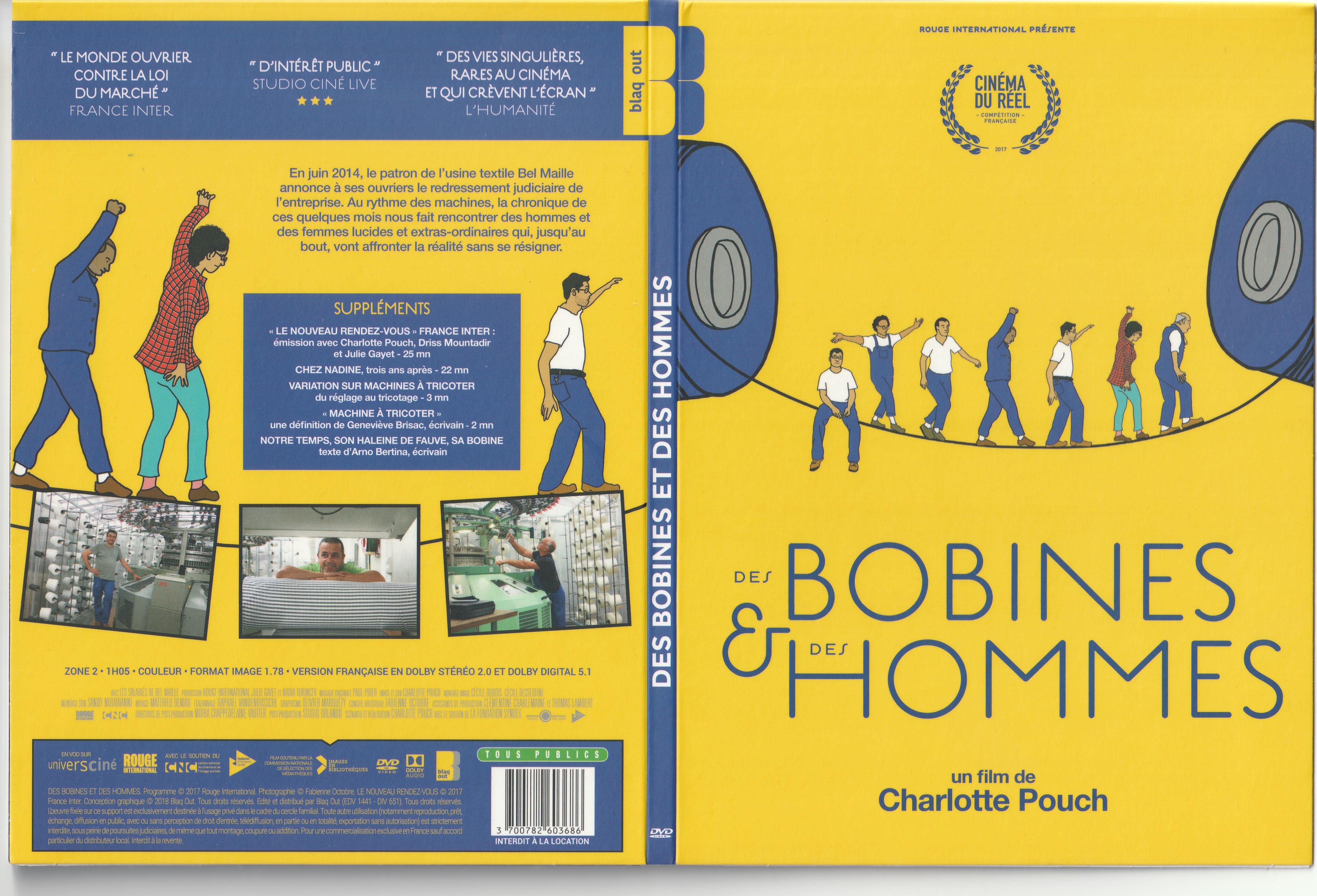 Jaquette DVD Des bobines et des hommes