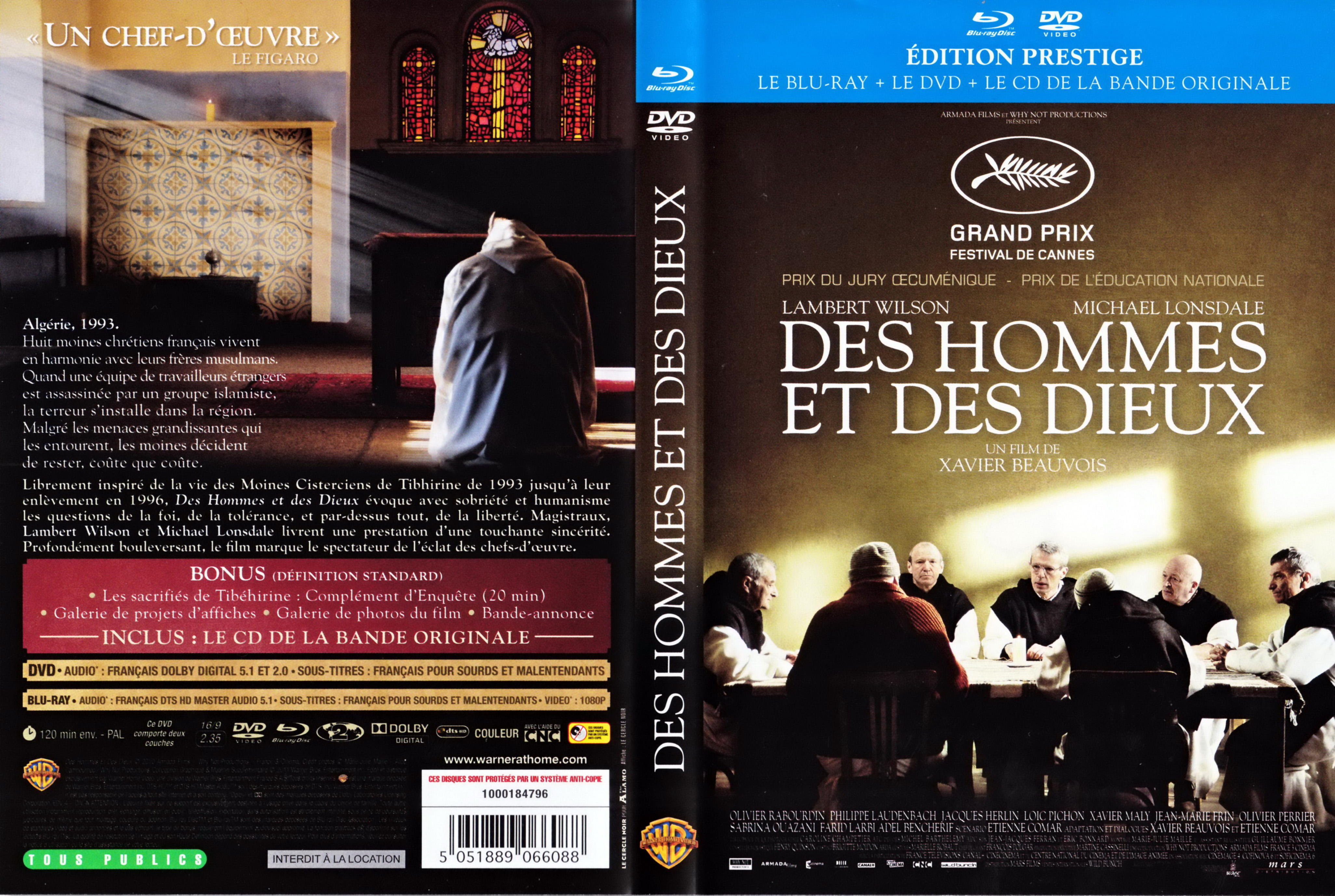 Jaquette DVD Des hommes et des dieux (BLU-RAY)