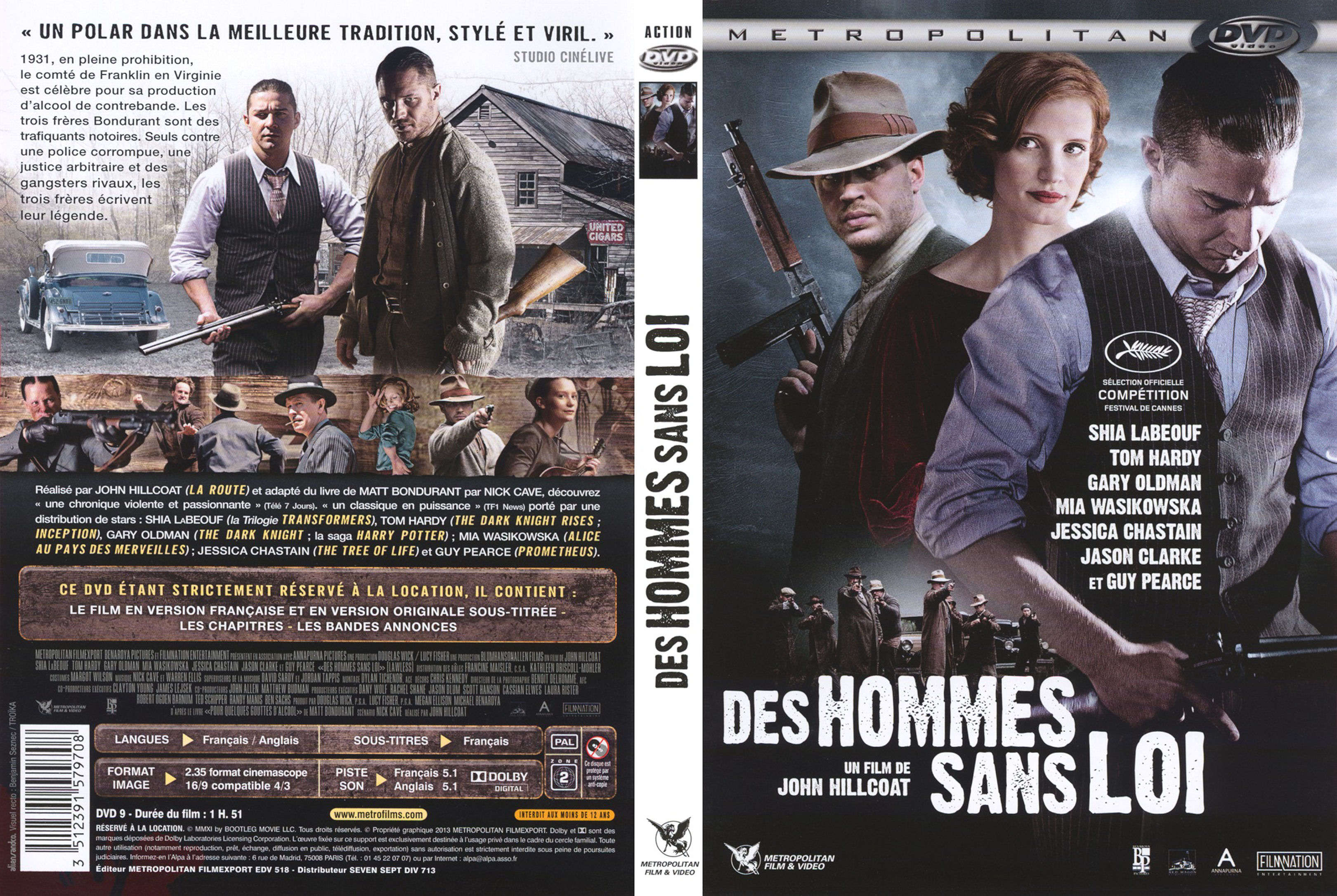 Jaquette DVD Des hommes sans loi