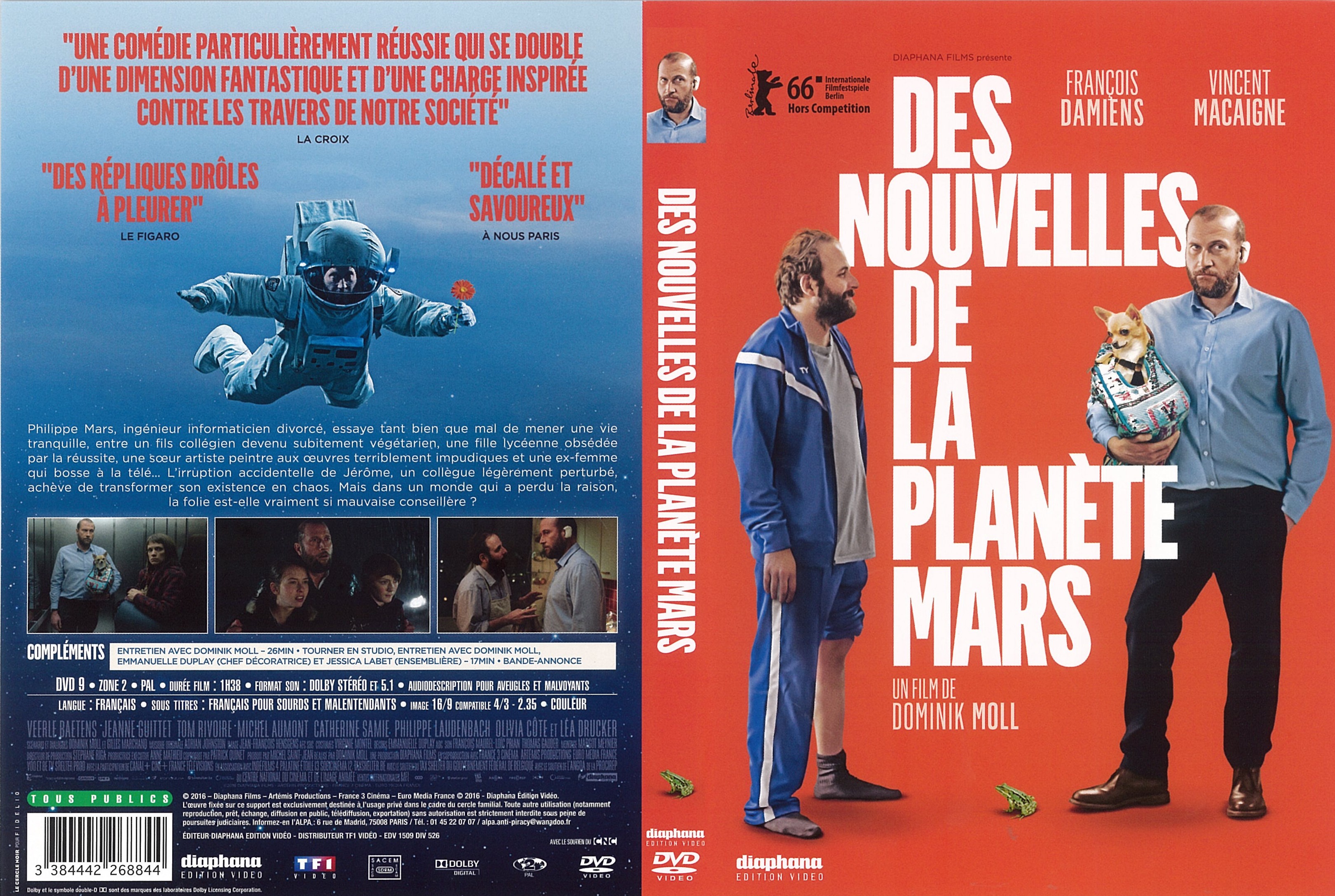 Jaquette DVD Des nouvelles de la plante Mars