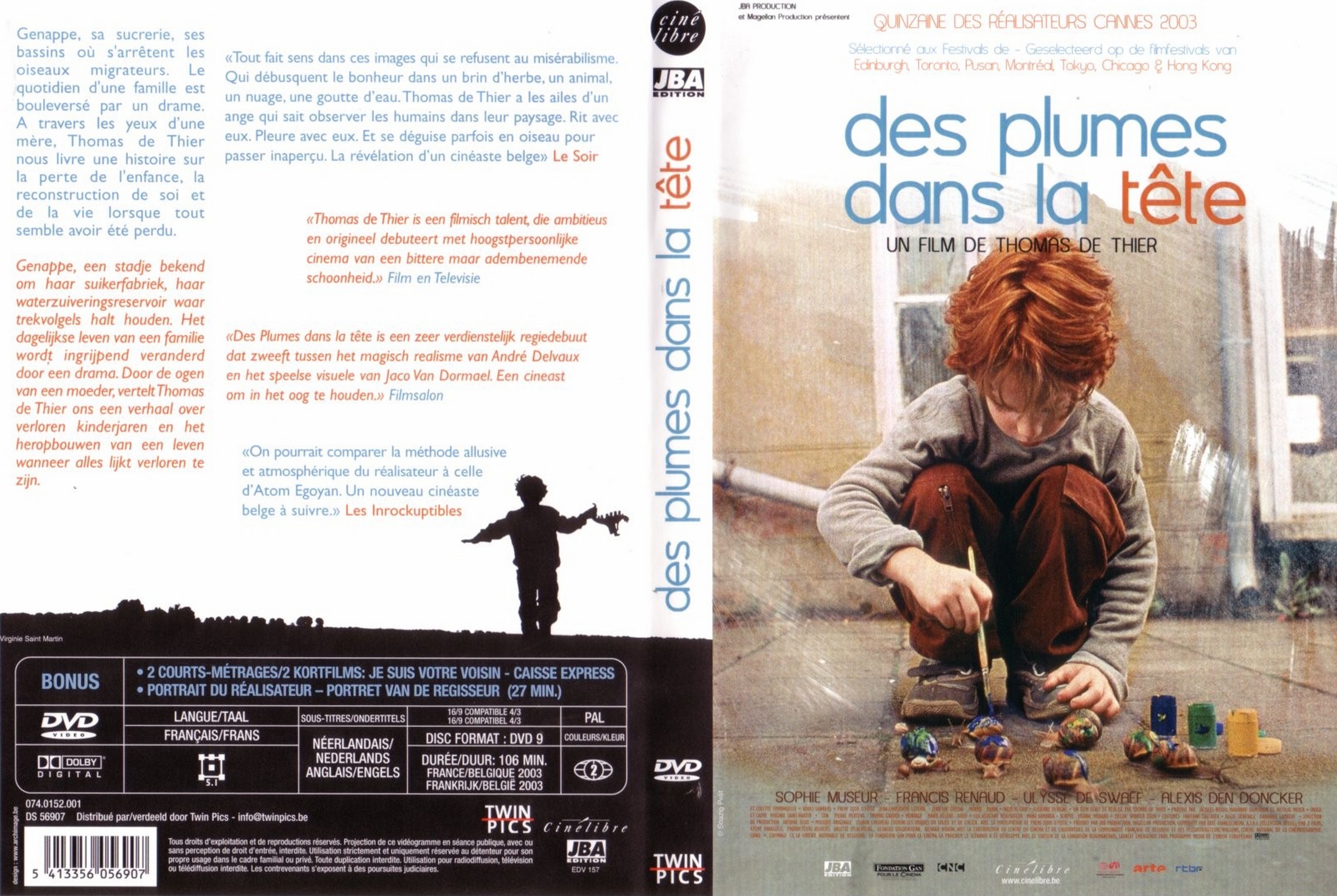 Jaquette DVD Des plumes dans la tete