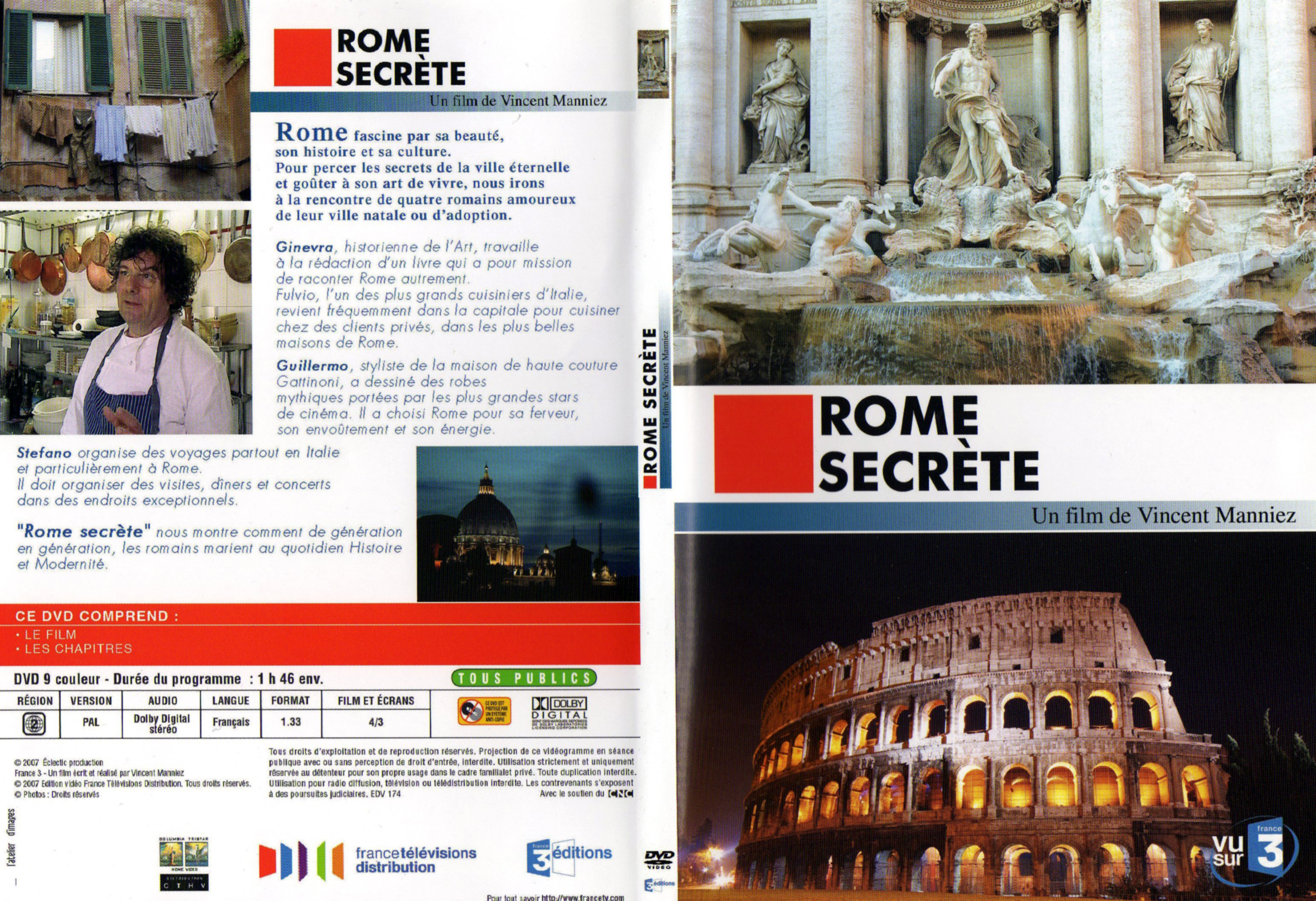 Jaquette DVD Des racines et des ailes - Rome secrete