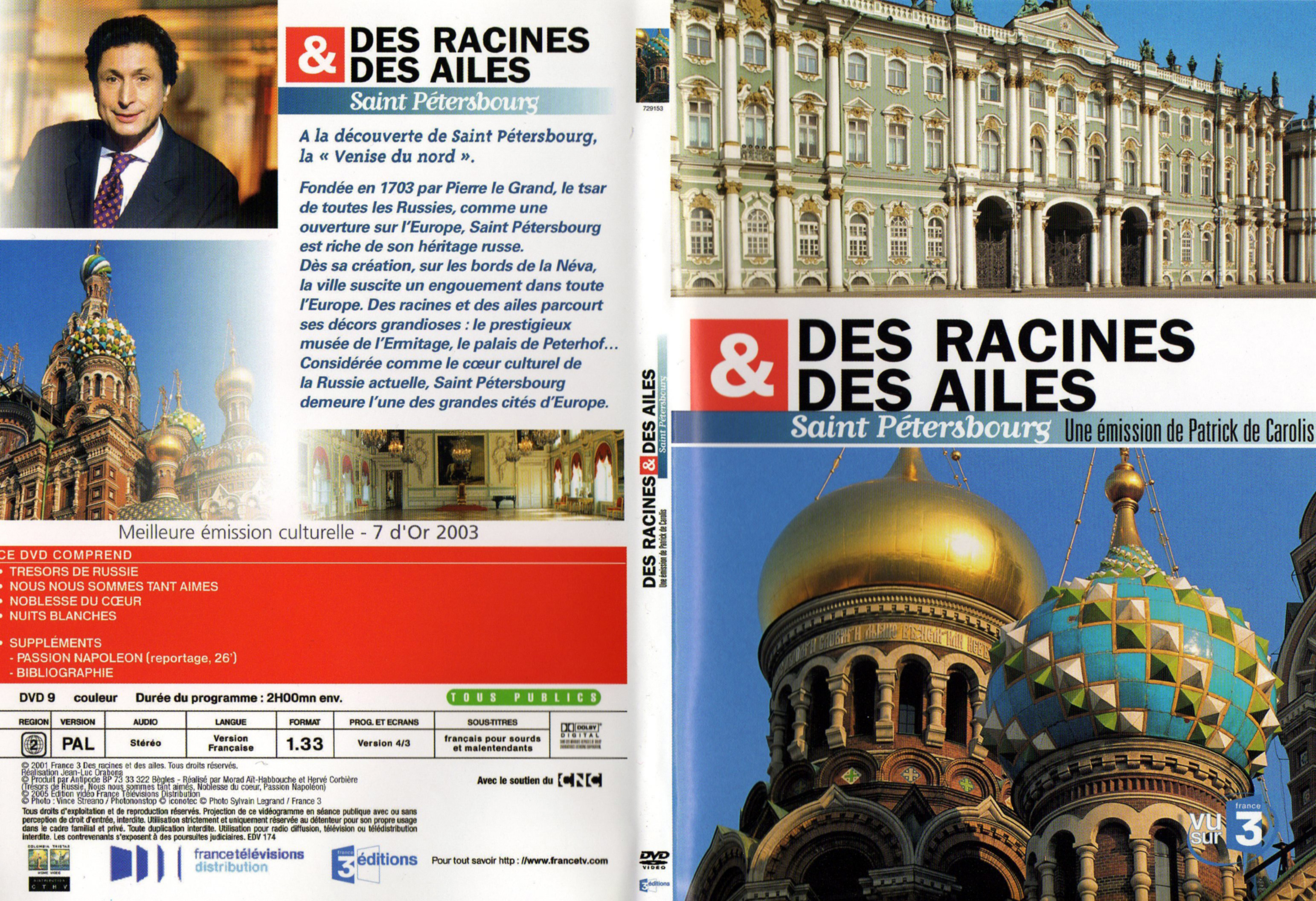 Jaquette DVD Des racines et des ailes - St Petersbourg