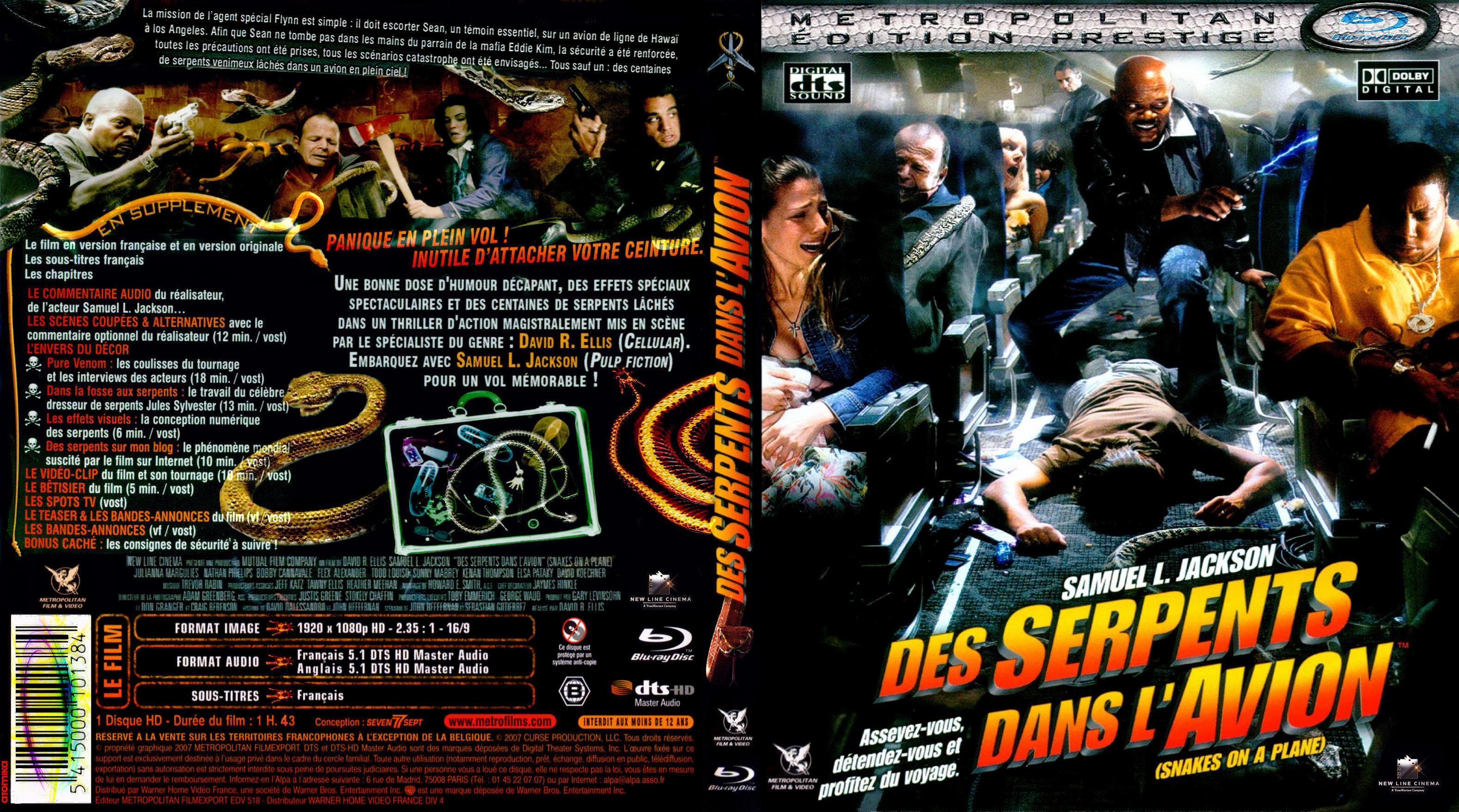 Jaquette DVD Des serpents dans l