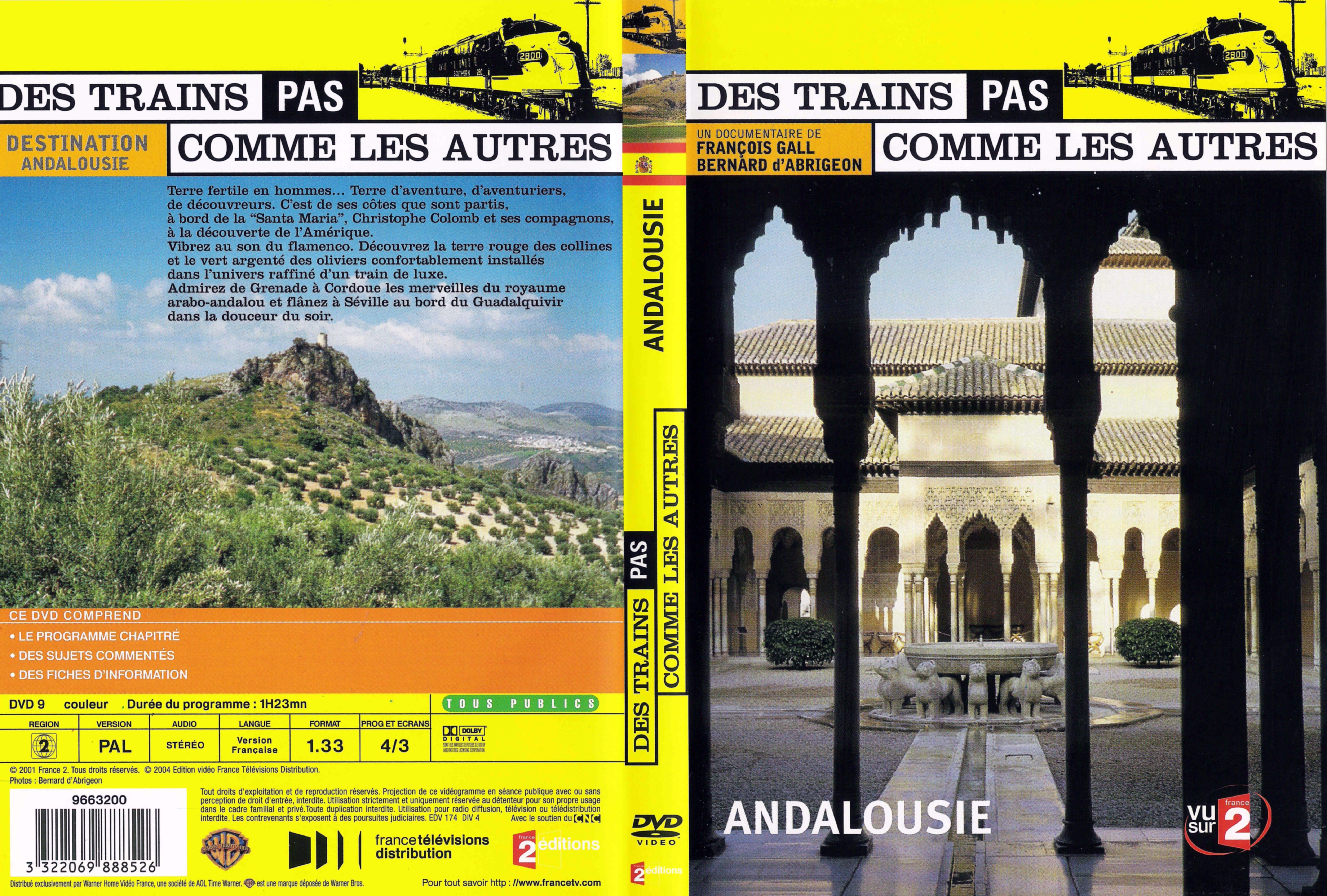 Jaquette DVD Des trains pas comme les autres - Andalousie