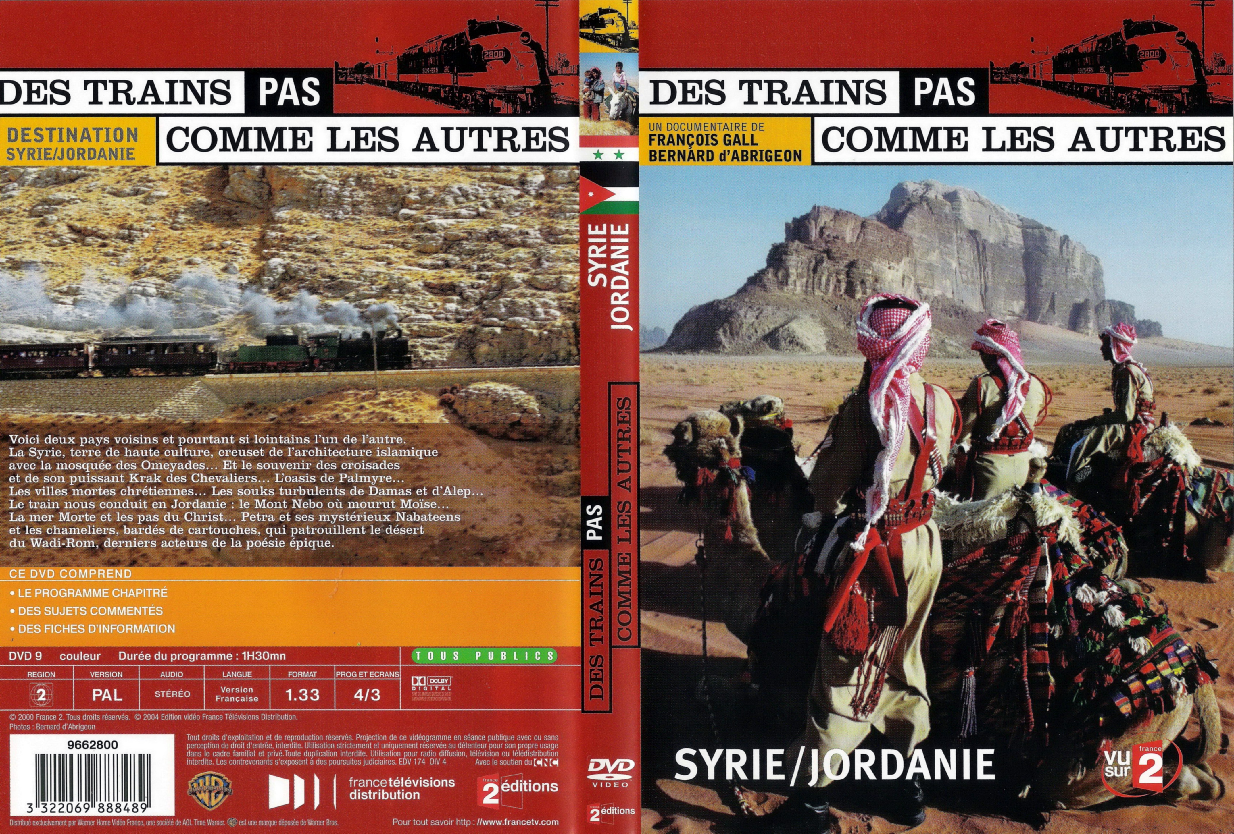 Jaquette DVD Des trains pas comme les autres - Syrie Jordanie