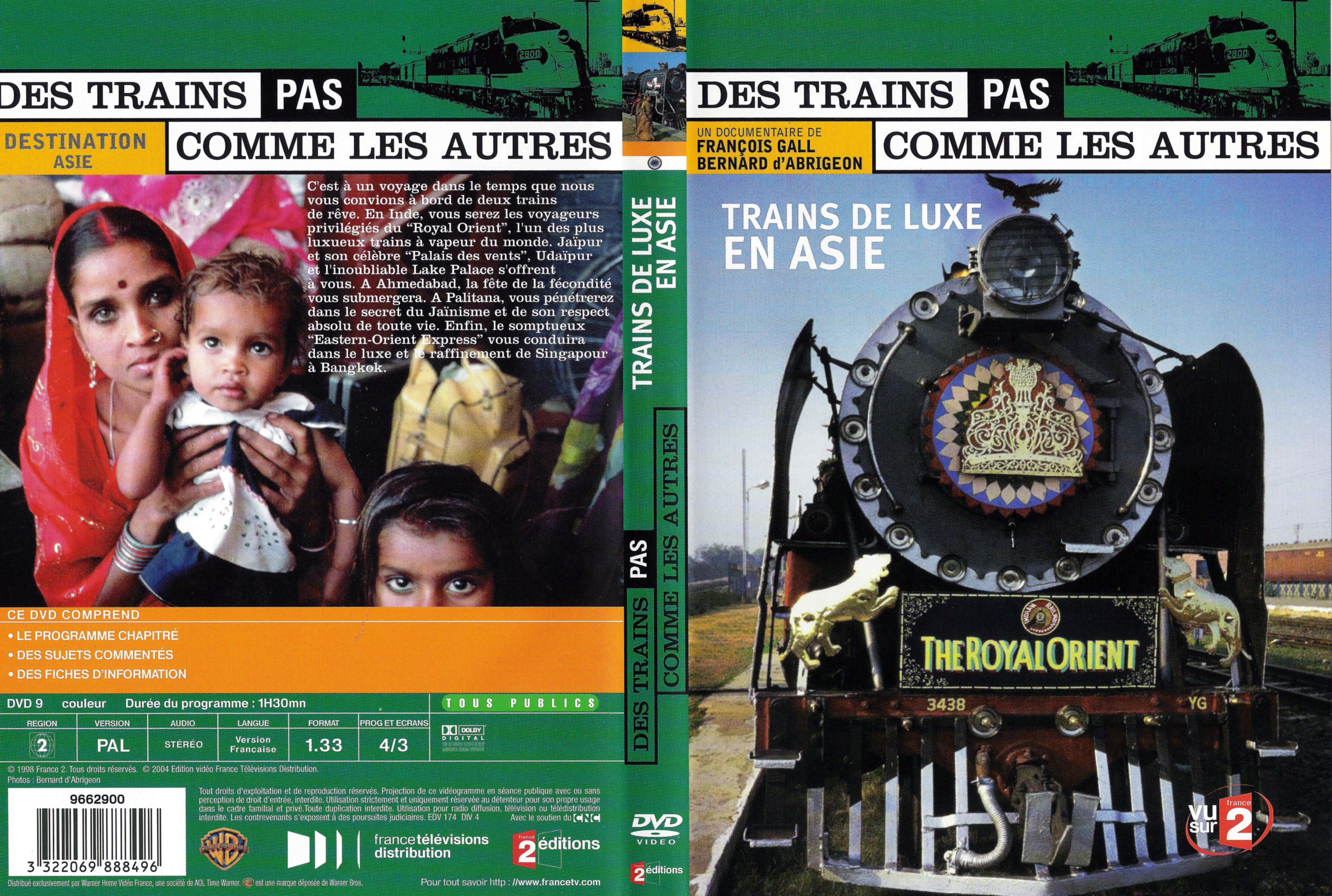 Jaquette DVD Des trains pas comme les autres - Trains de luxe en Asie