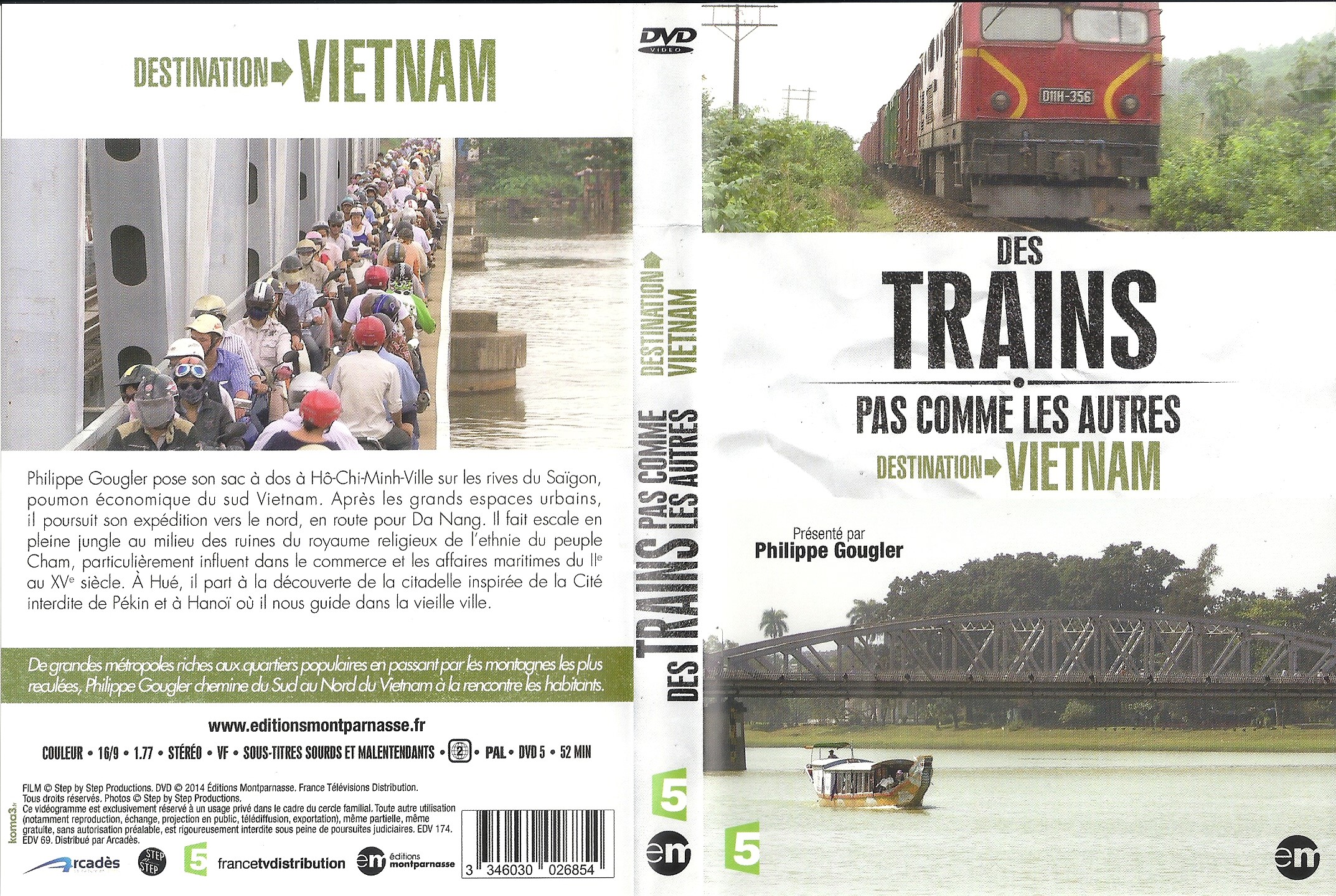Jaquette DVD Des trains pas comme les autres - Vietnam