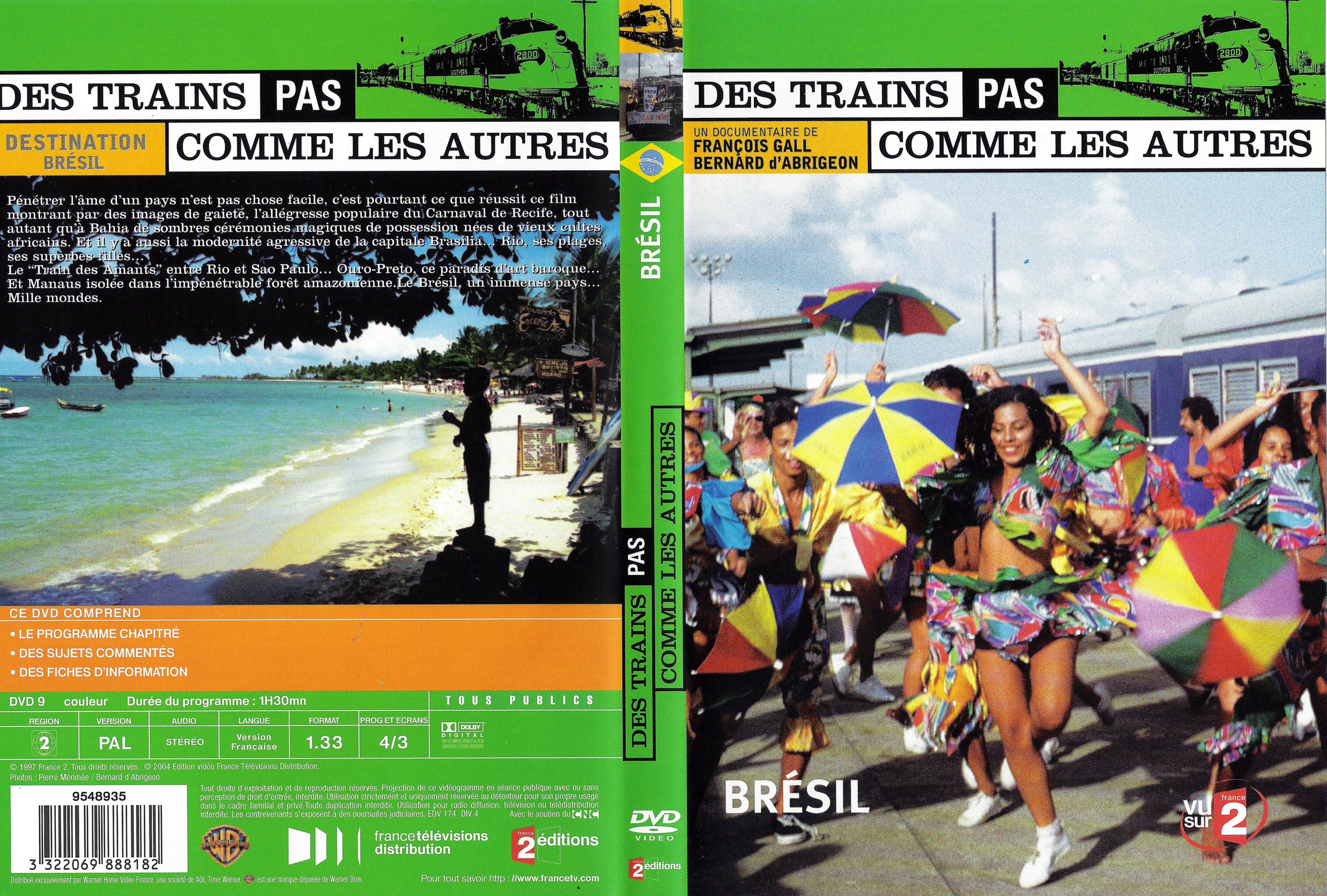 Jaquette DVD Des trains pas commes les autres - Brsil