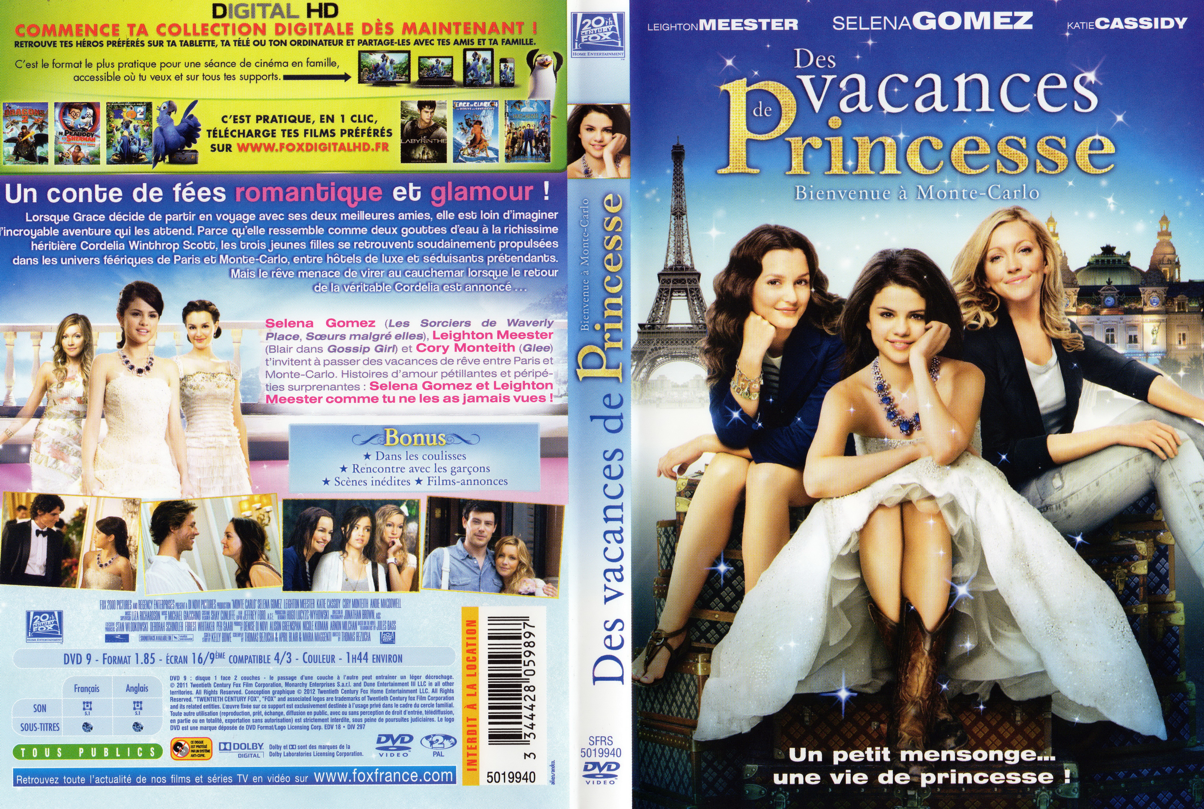 Jaquette DVD Des vacances de princesse