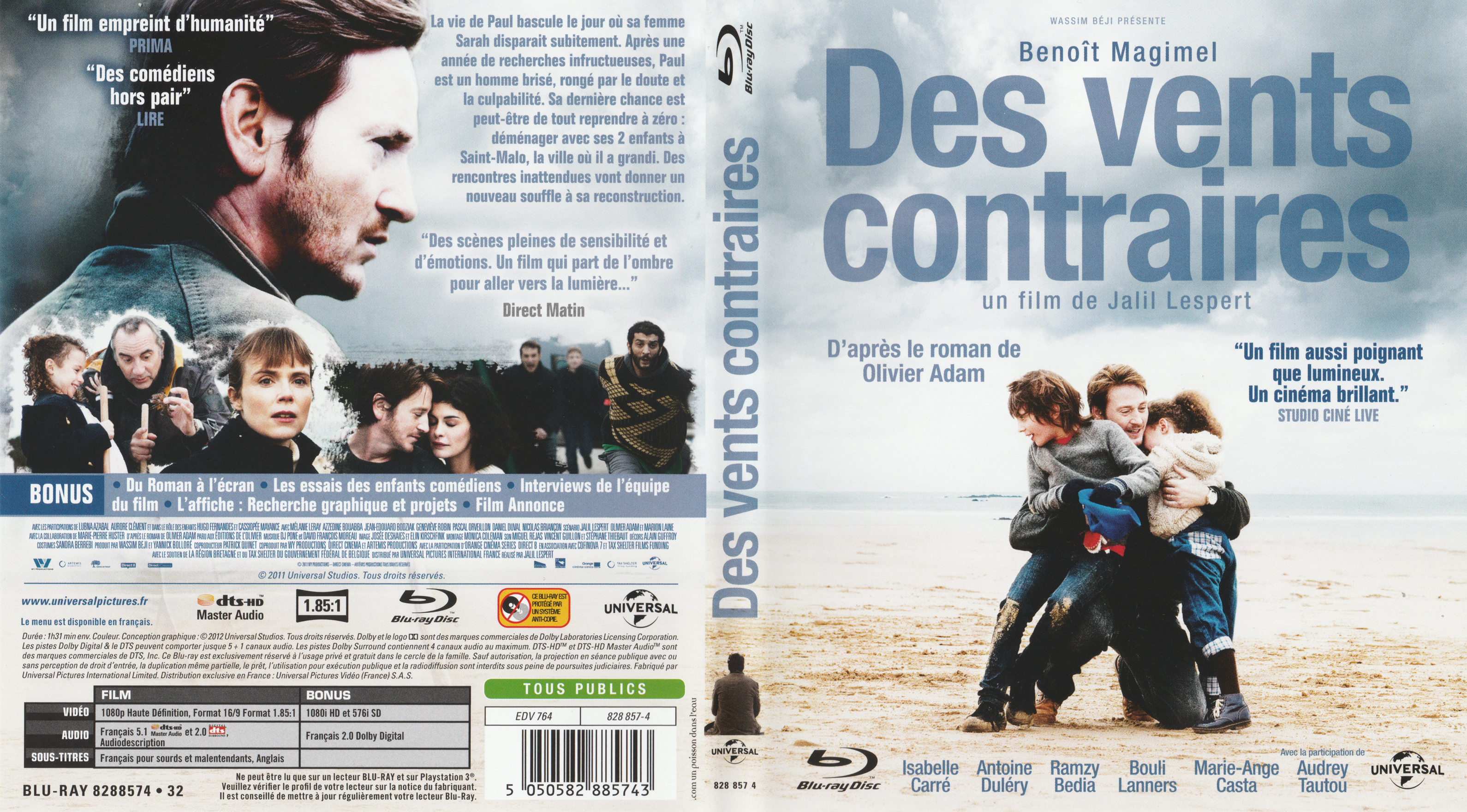 Jaquette DVD Des vents contraires (BLU-RAY)