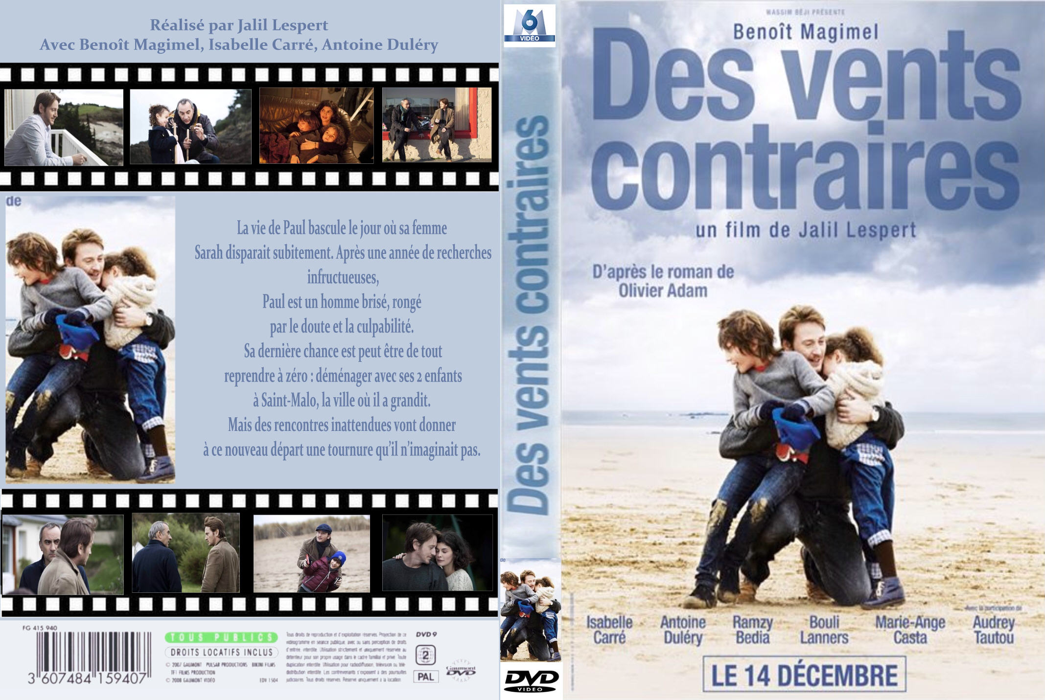 Jaquette DVD Des vents contraires custom