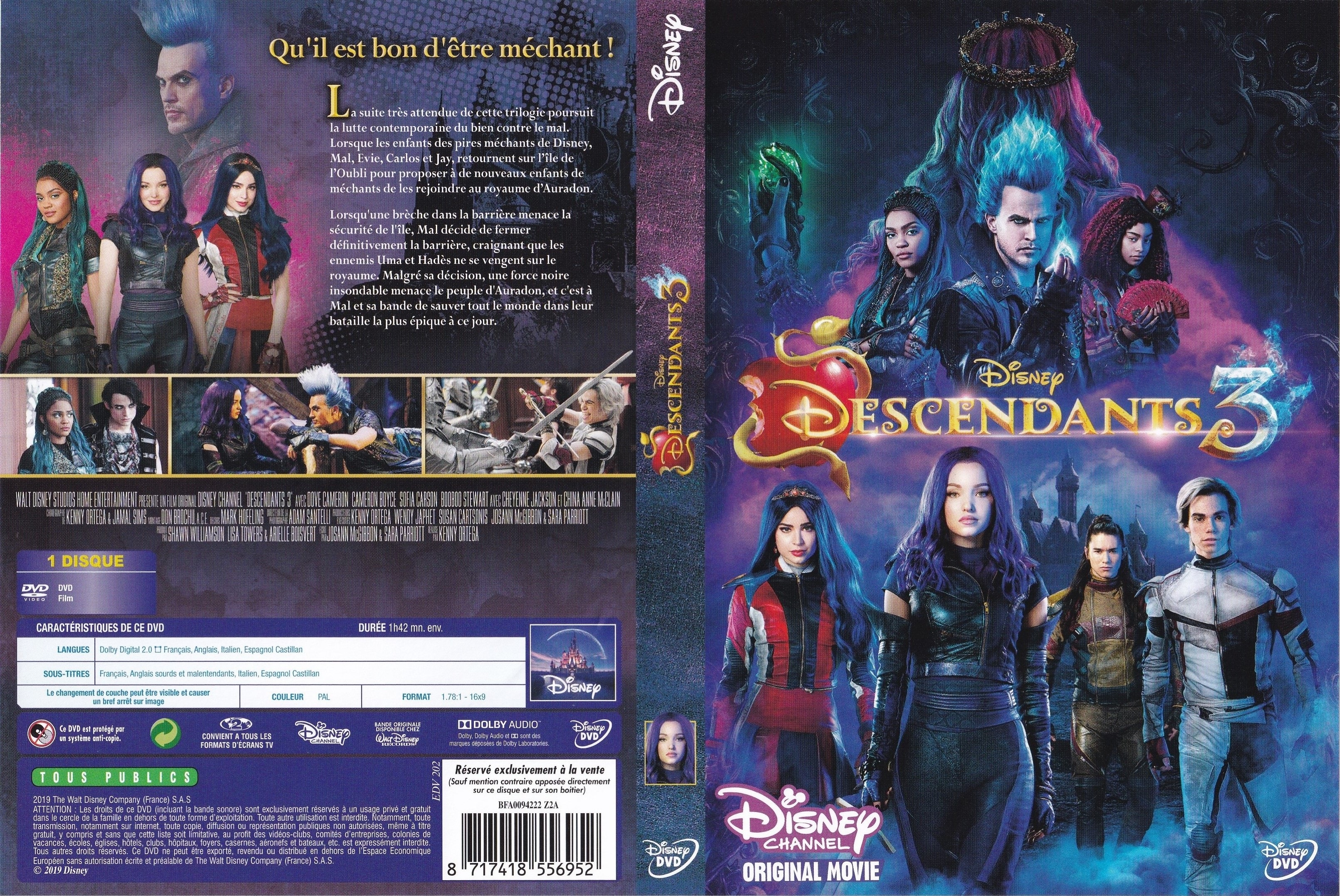 Jaquette DVD Descendants 3