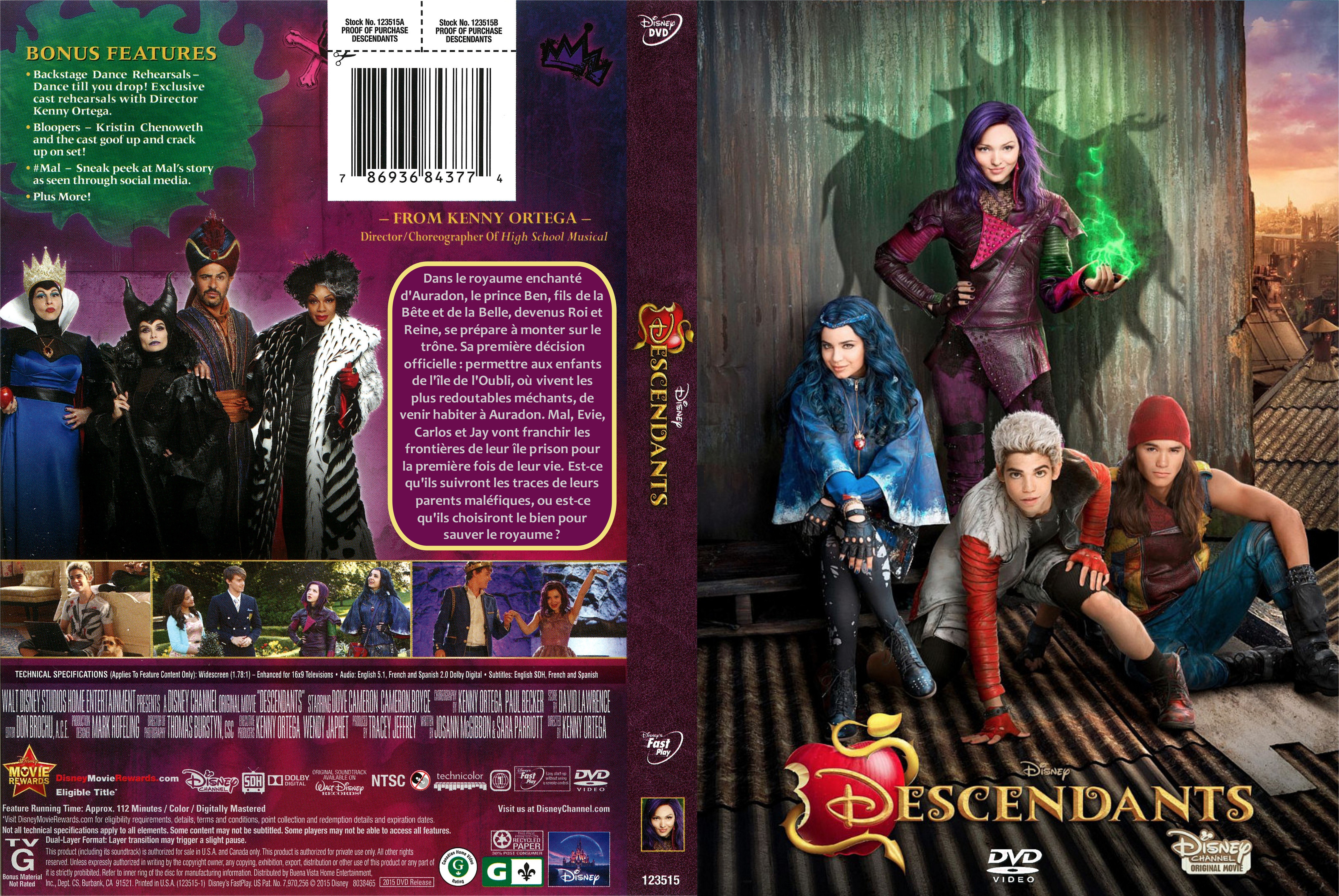 Jaquette DVD Descendants custom