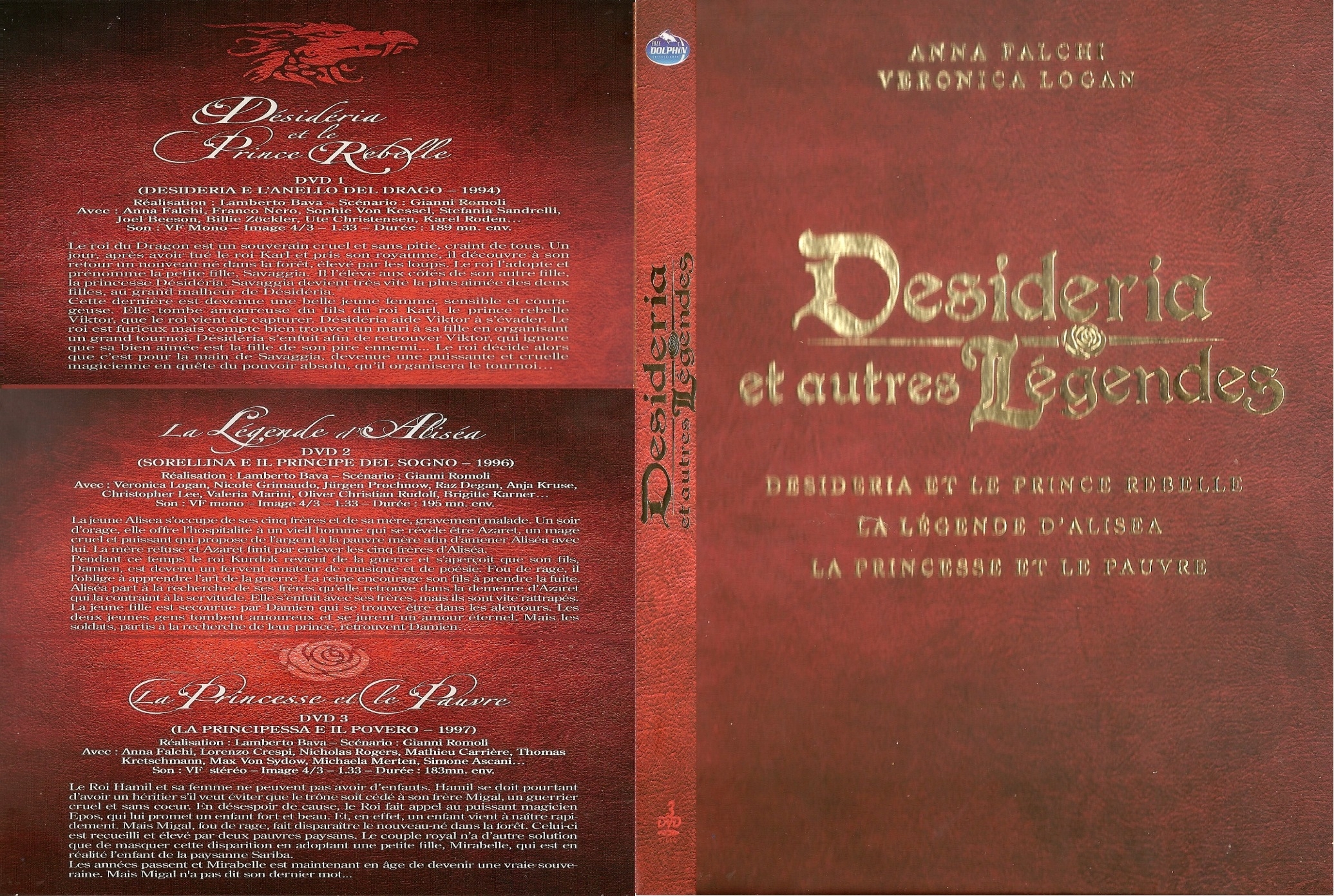 Jaquette DVD Desideria et autres lgendes