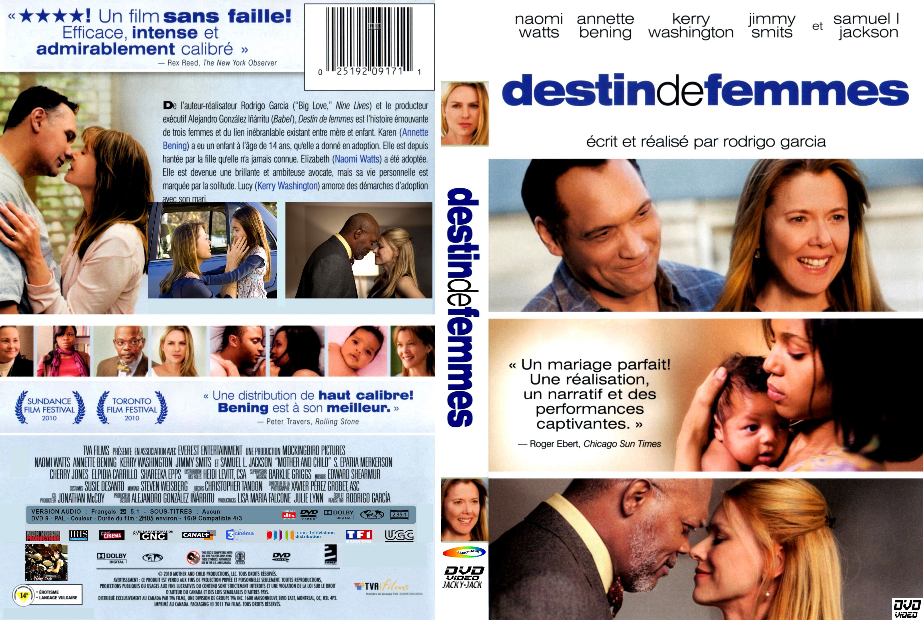 Jaquette DVD Destin de femmes custom