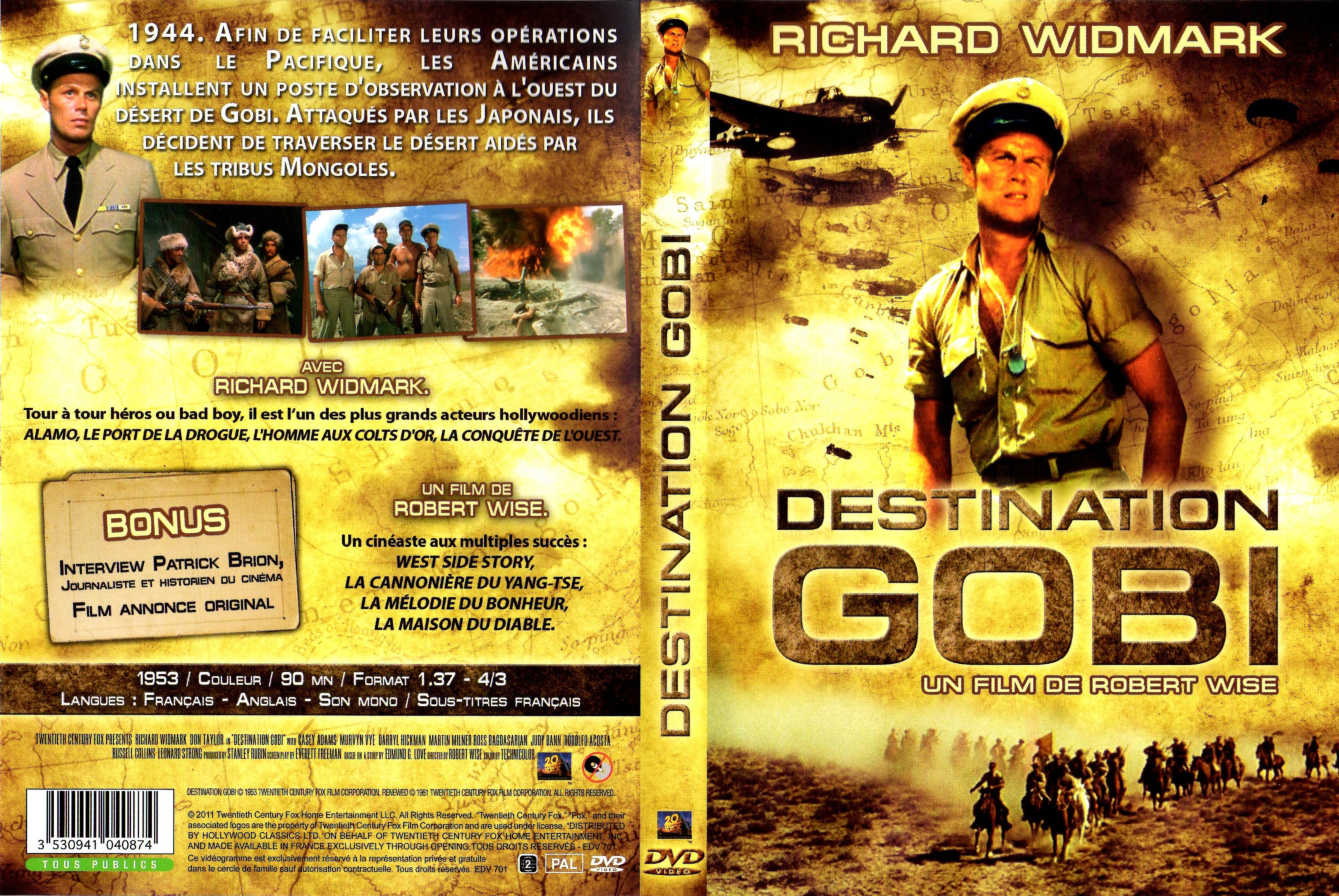 Jaquette DVD Destination Gobi