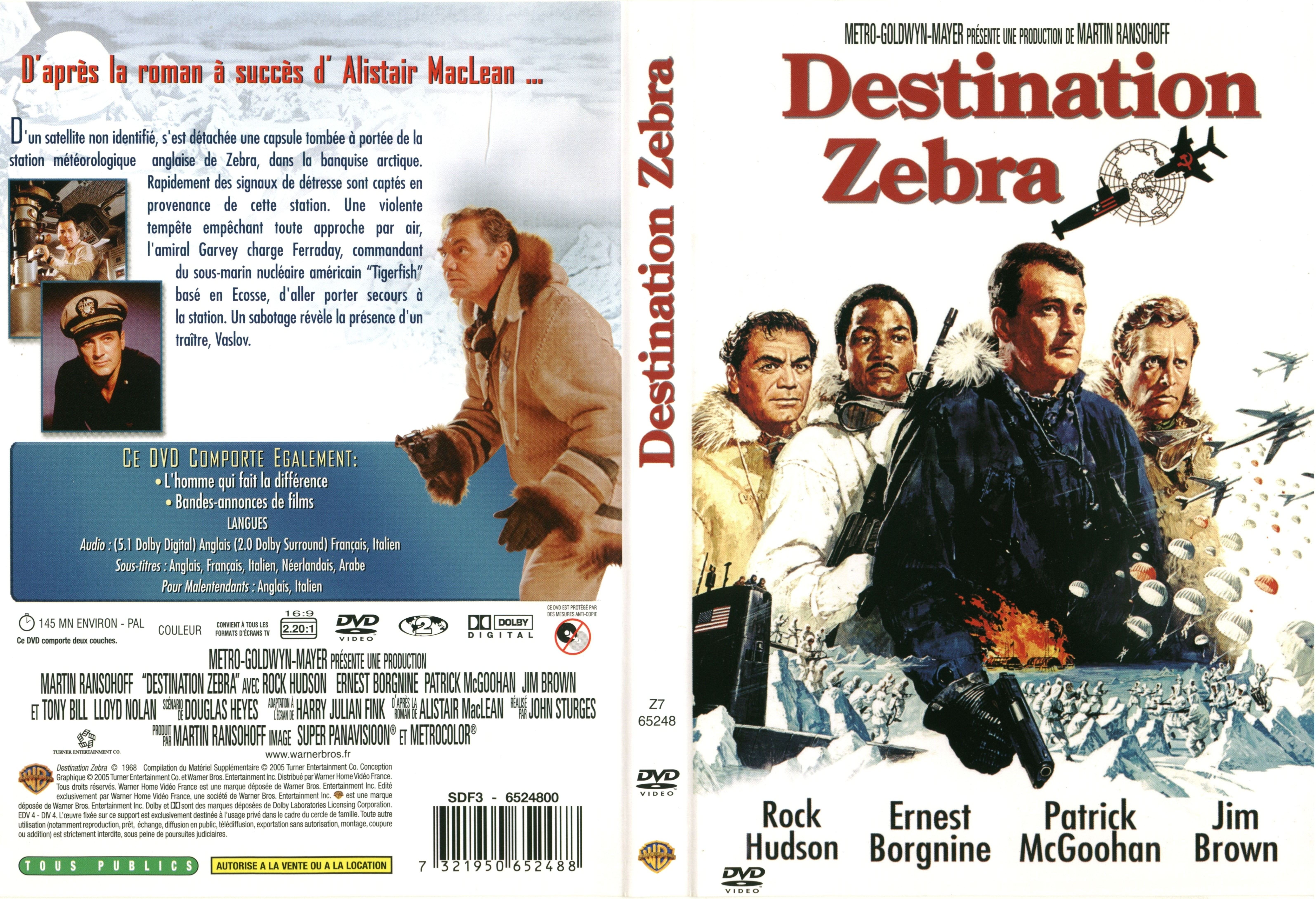 Jaquette DVD Destination Zebra v2