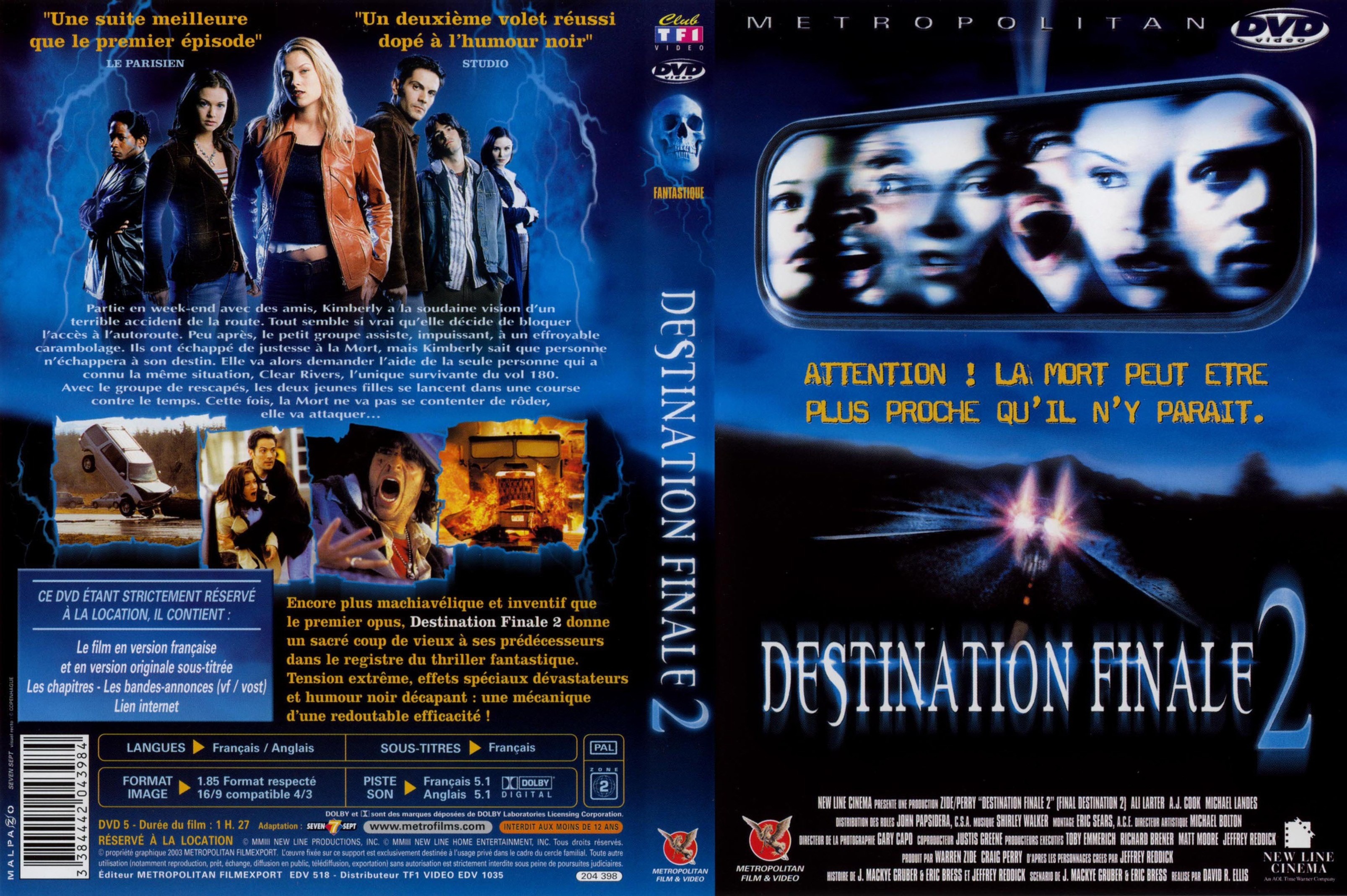 Jaquette DVD Destination finale 2 v2