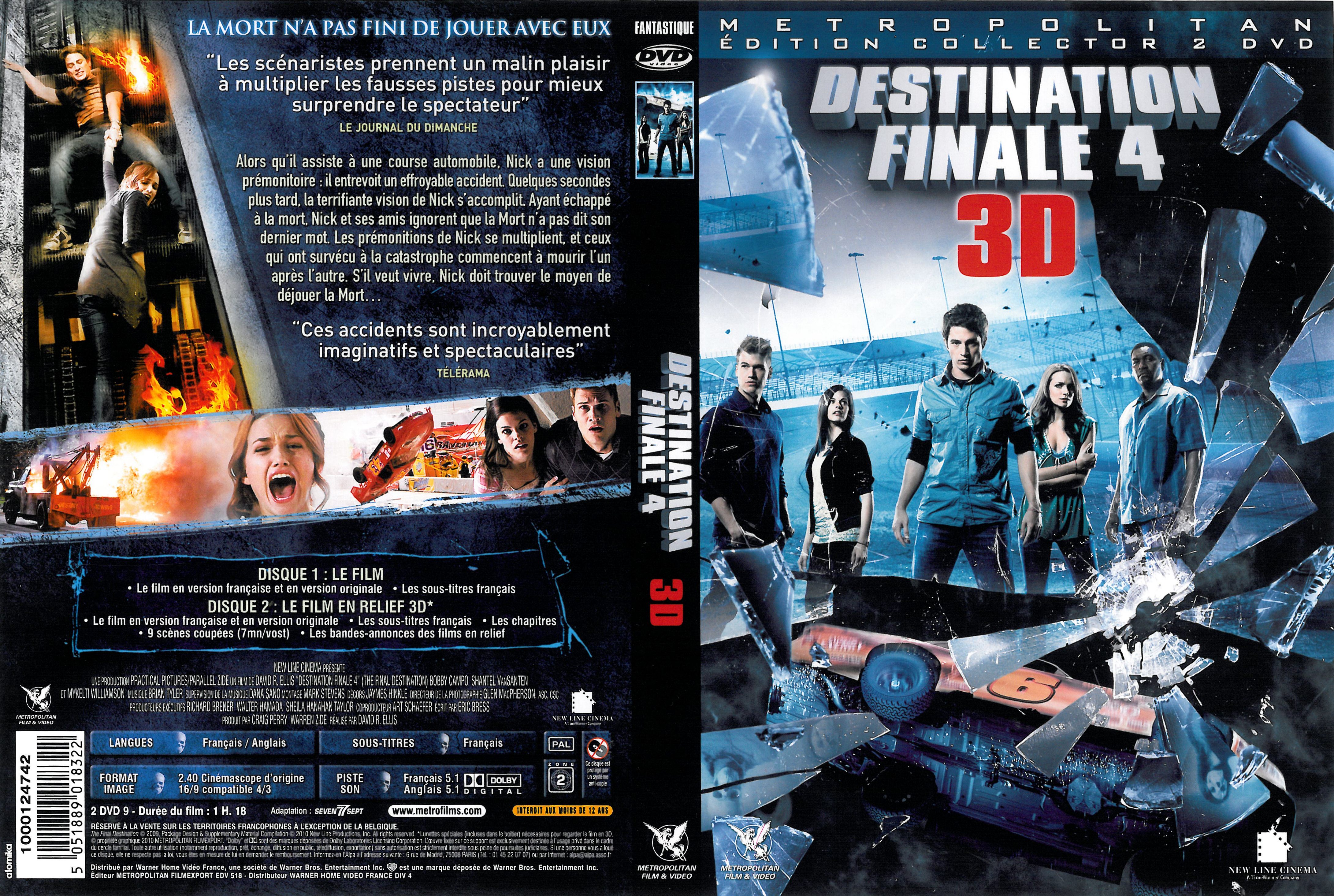 Jaquette DVD Destination finale 4 3D