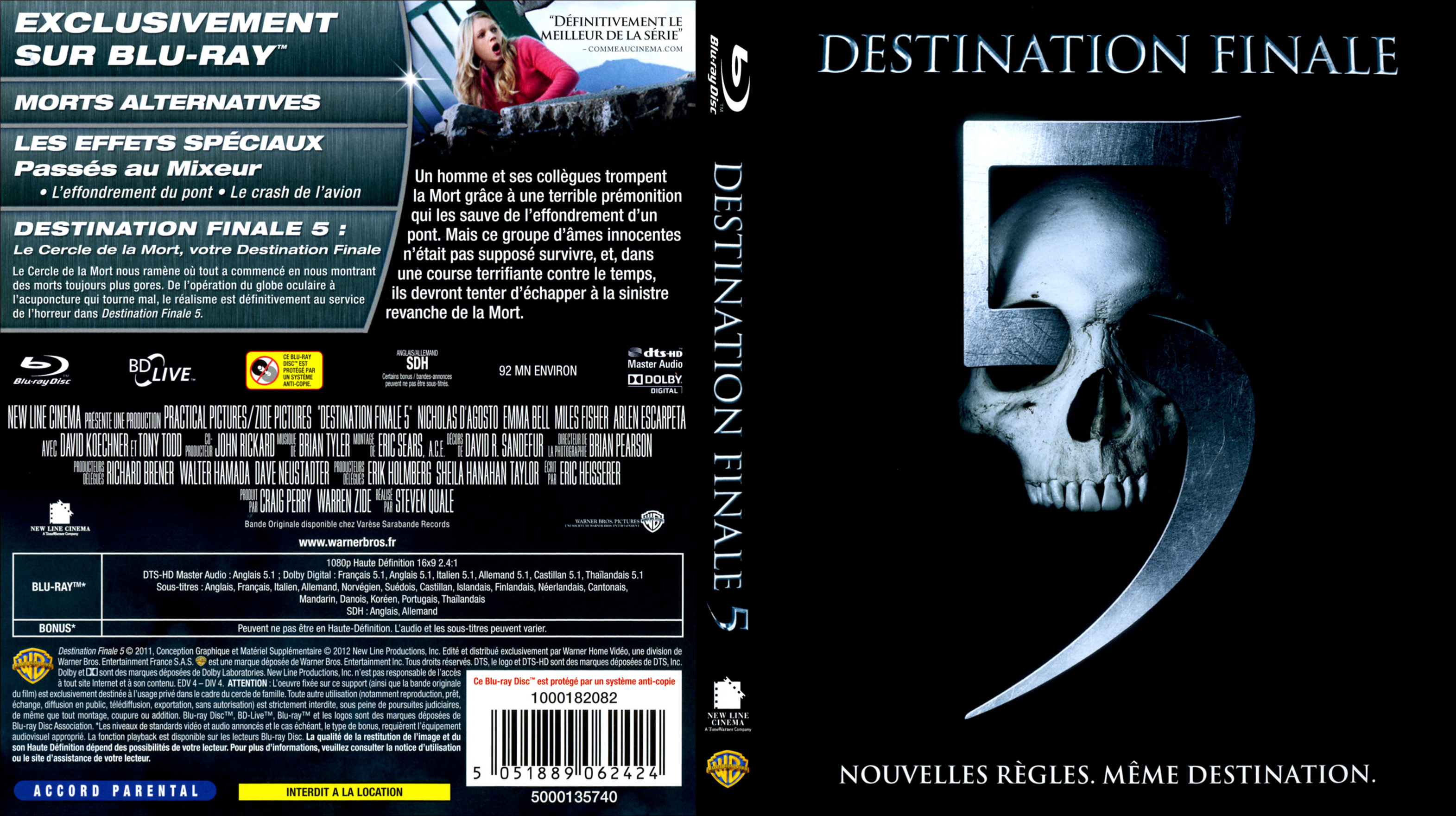 Jaquette DVD Destination finale 5 (BLU-RAY)
