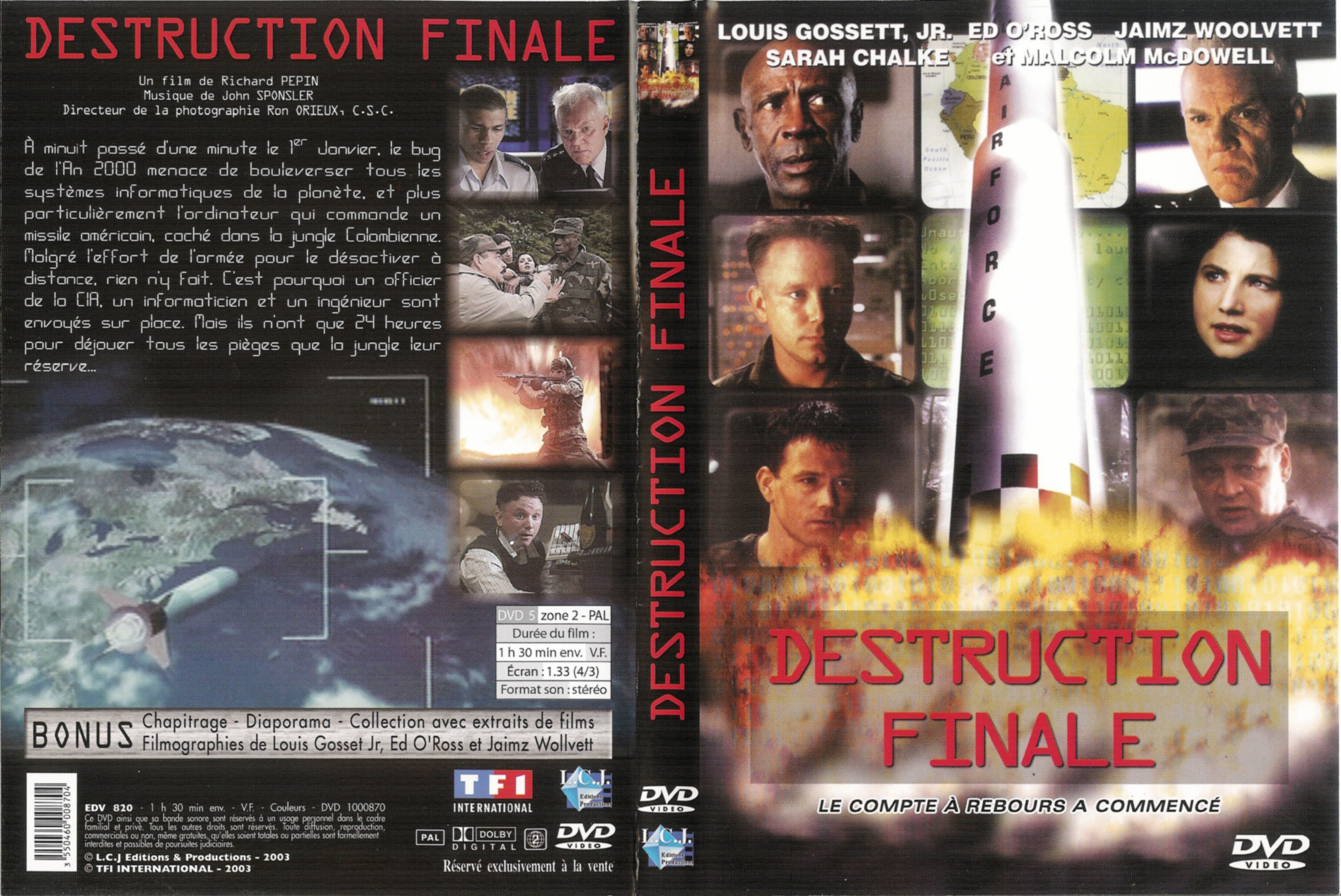 Jaquette DVD Destruction finale