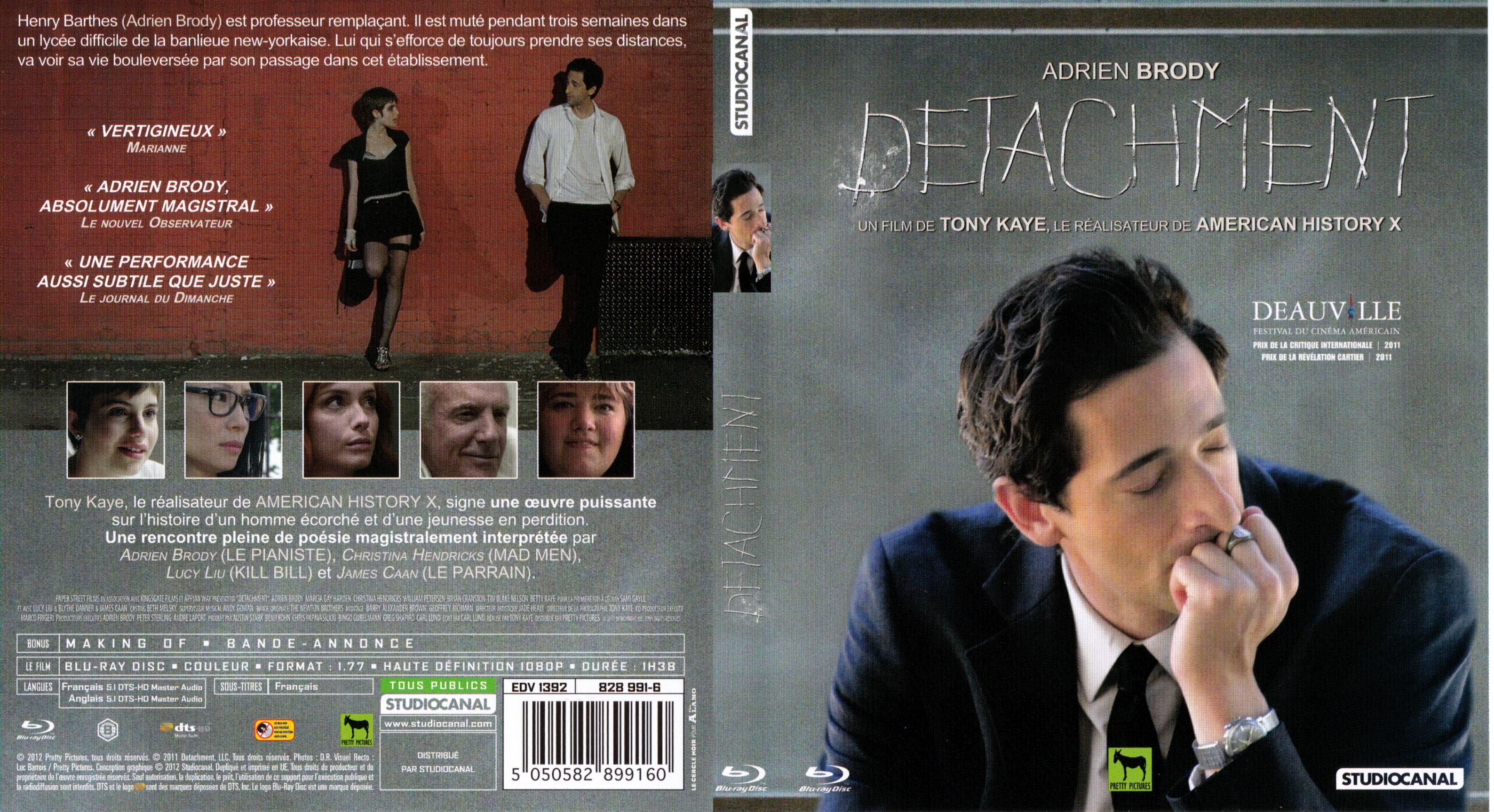 Jaquette DVD Detachment (BLU-RAY)