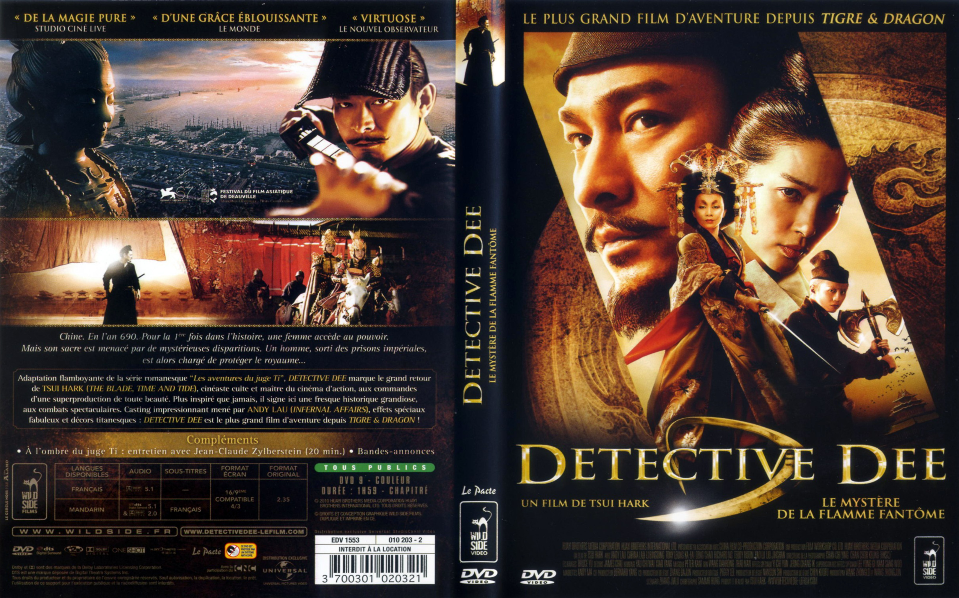 Jaquette DVD Detective Dee