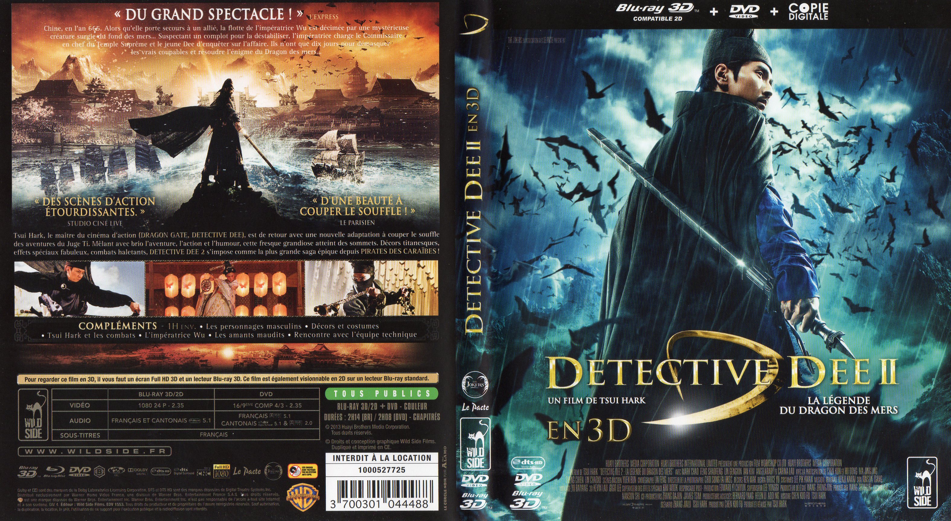 Jaquette DVD Dtective Dee II : La Lgende du Dragon des Mers (BLU-RAY)