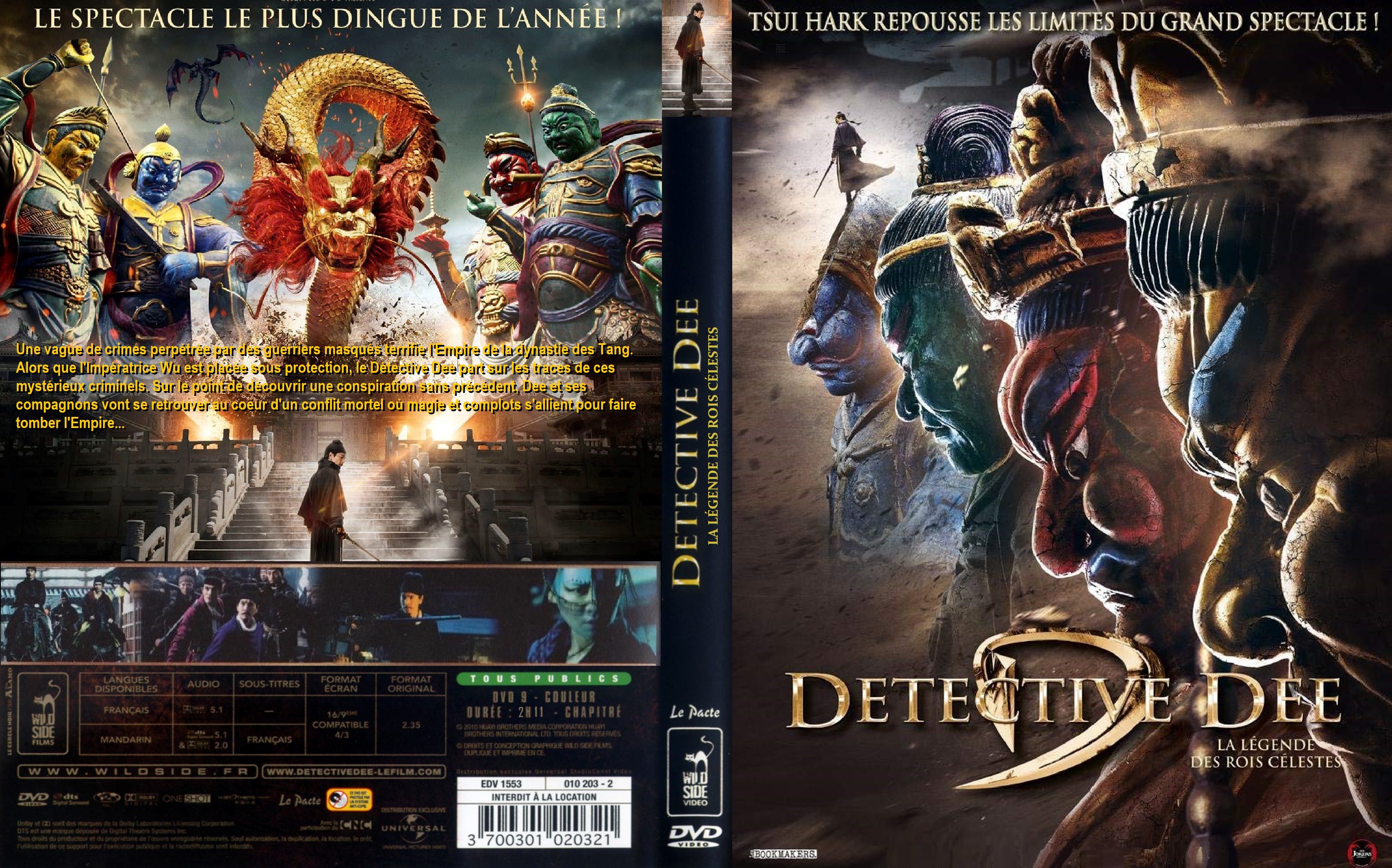 Jaquette DVD Detective Dee La legende des Rois Celestes custom (BLU-RAY)