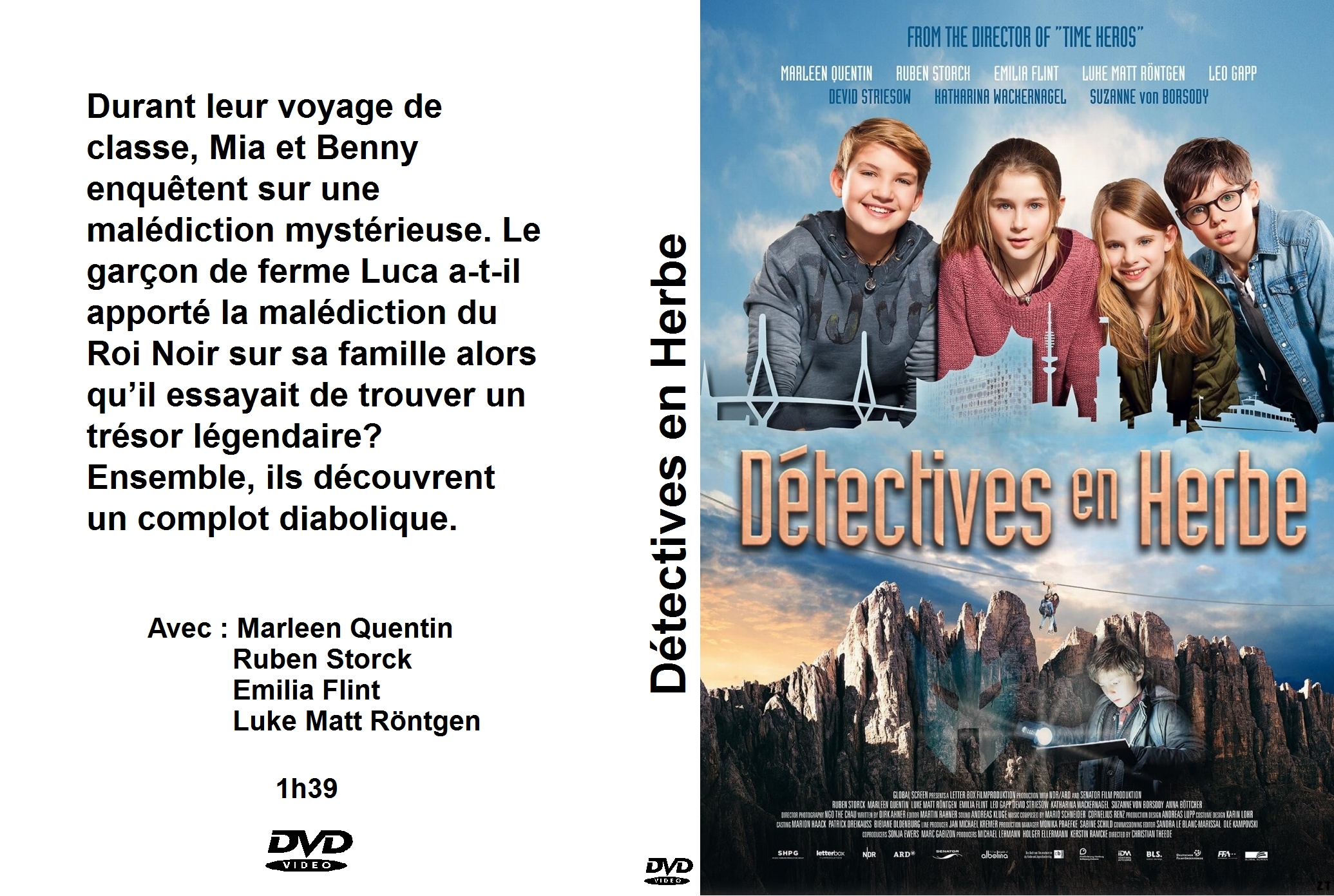 Jaquette DVD Detectives en herbe custom