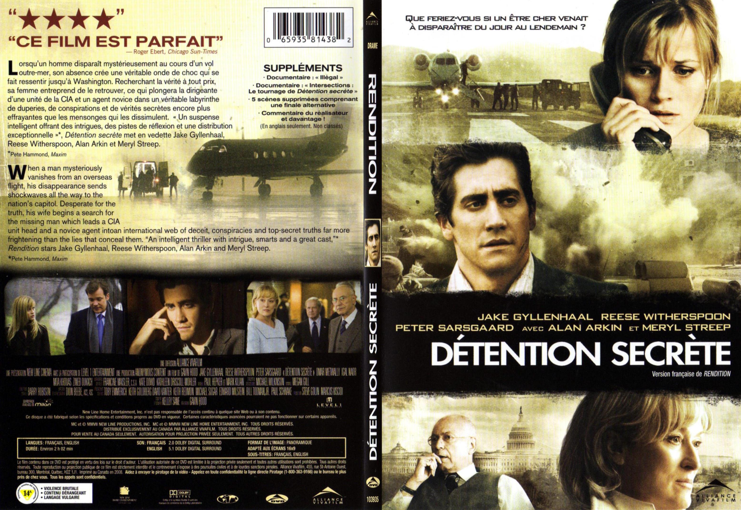 Jaquette DVD Detention secrete - SLIM