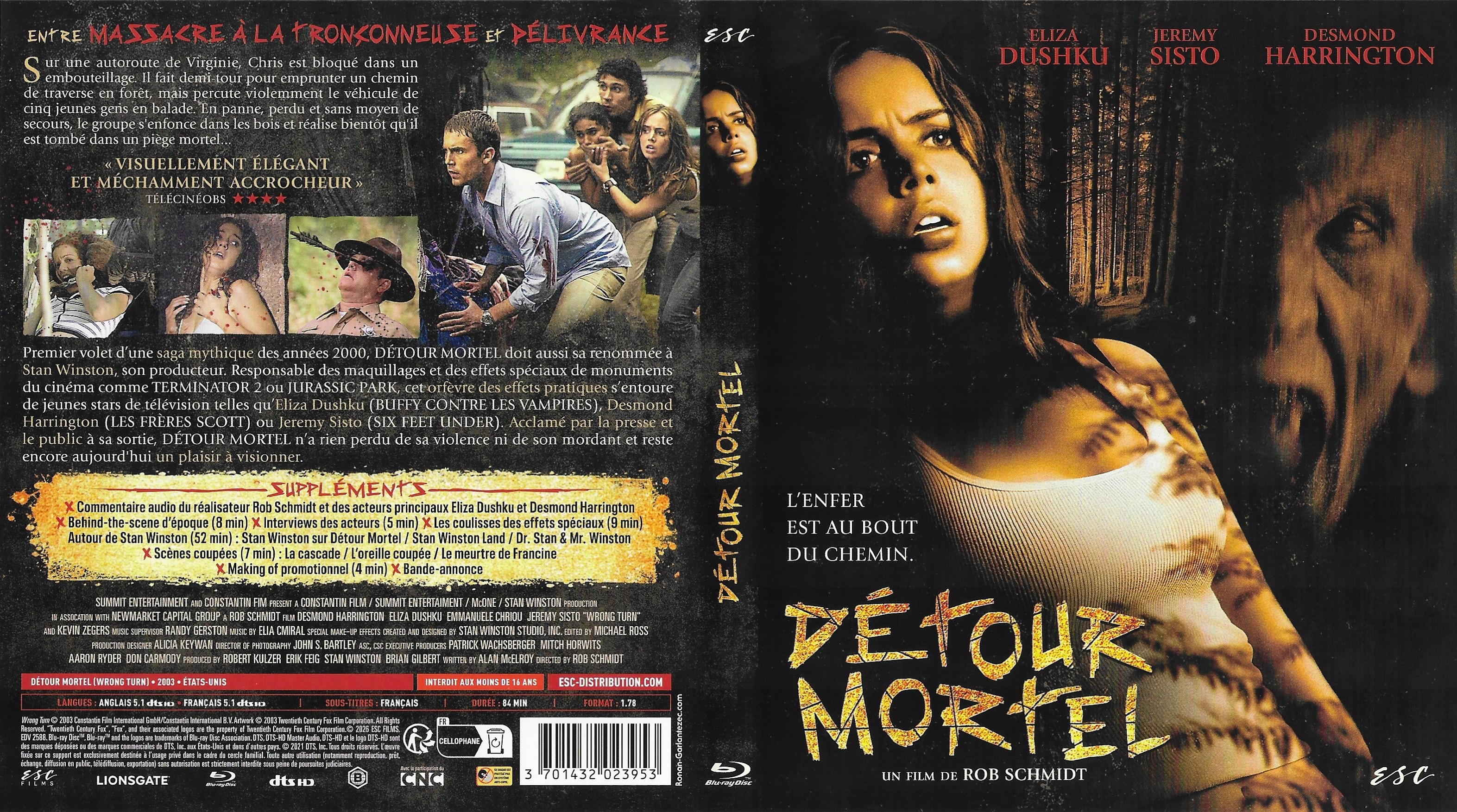 Jaquette DVD D�tour Mortel (BLU-RAY)