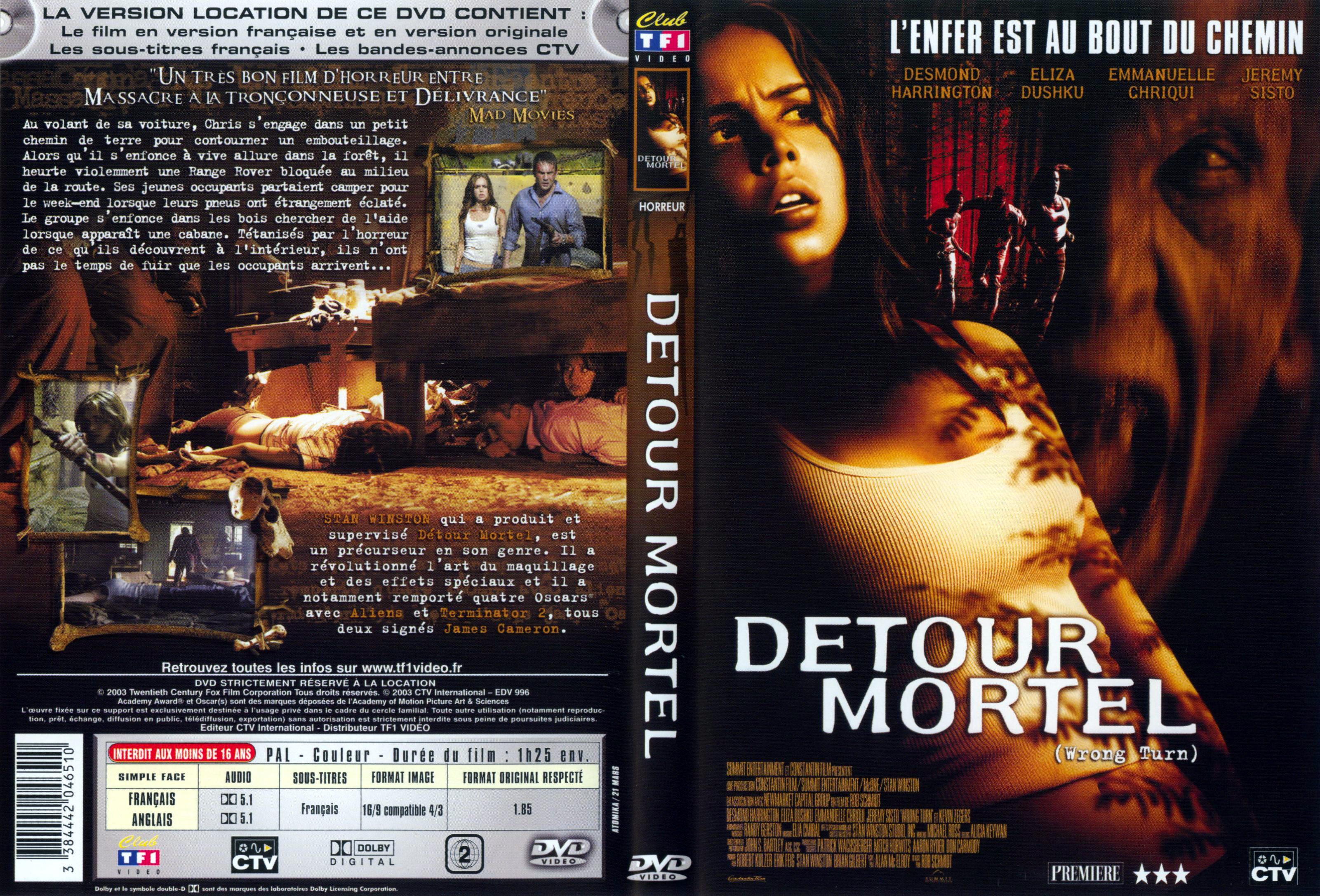 Jaquette DVD Detour mortel